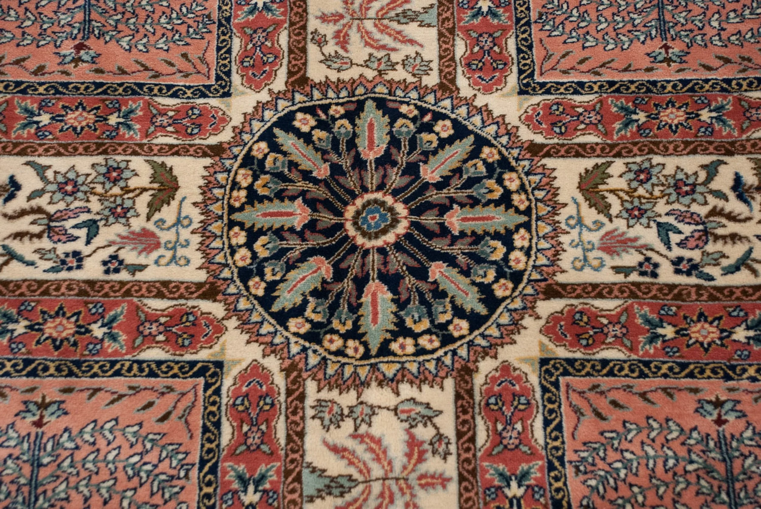 12x17.5 Vintage Bulgarian Kerman Design Carpet - Image 6