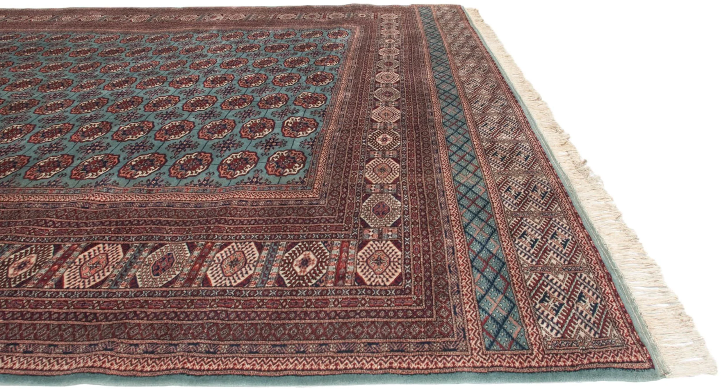 12x17.5 Vintage Fine Bokhara Carpet - Image 17