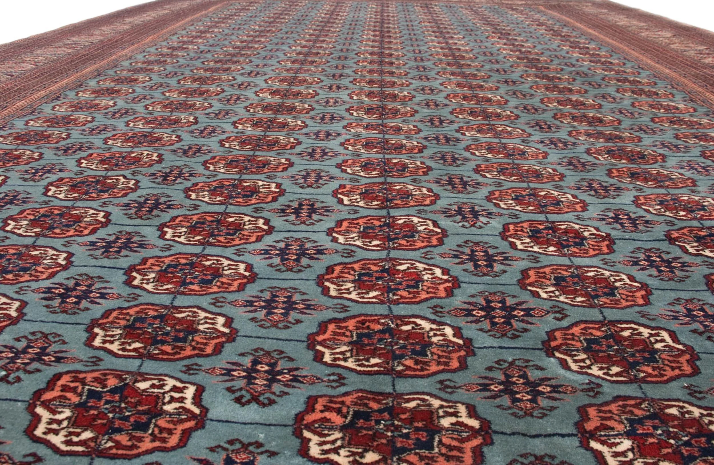 12x17.5 Vintage Fine Bokhara Carpet - Image 20