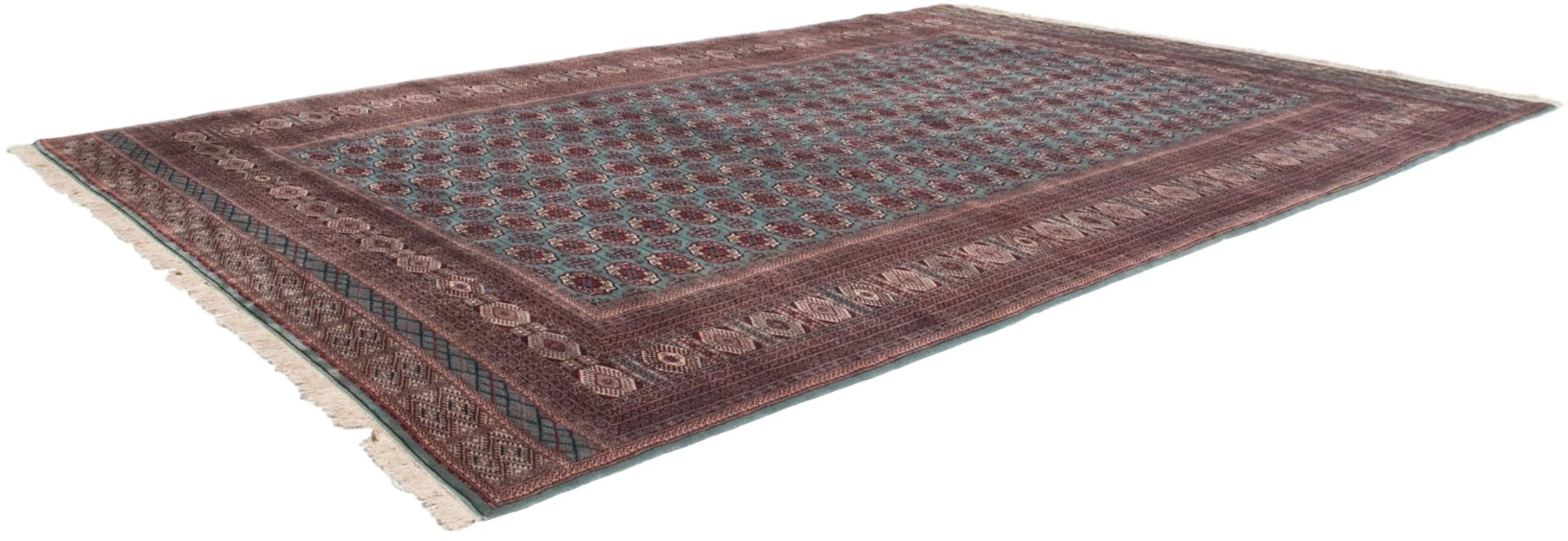 12x17.5 Vintage Fine Bokhara Carpet - Image 22
