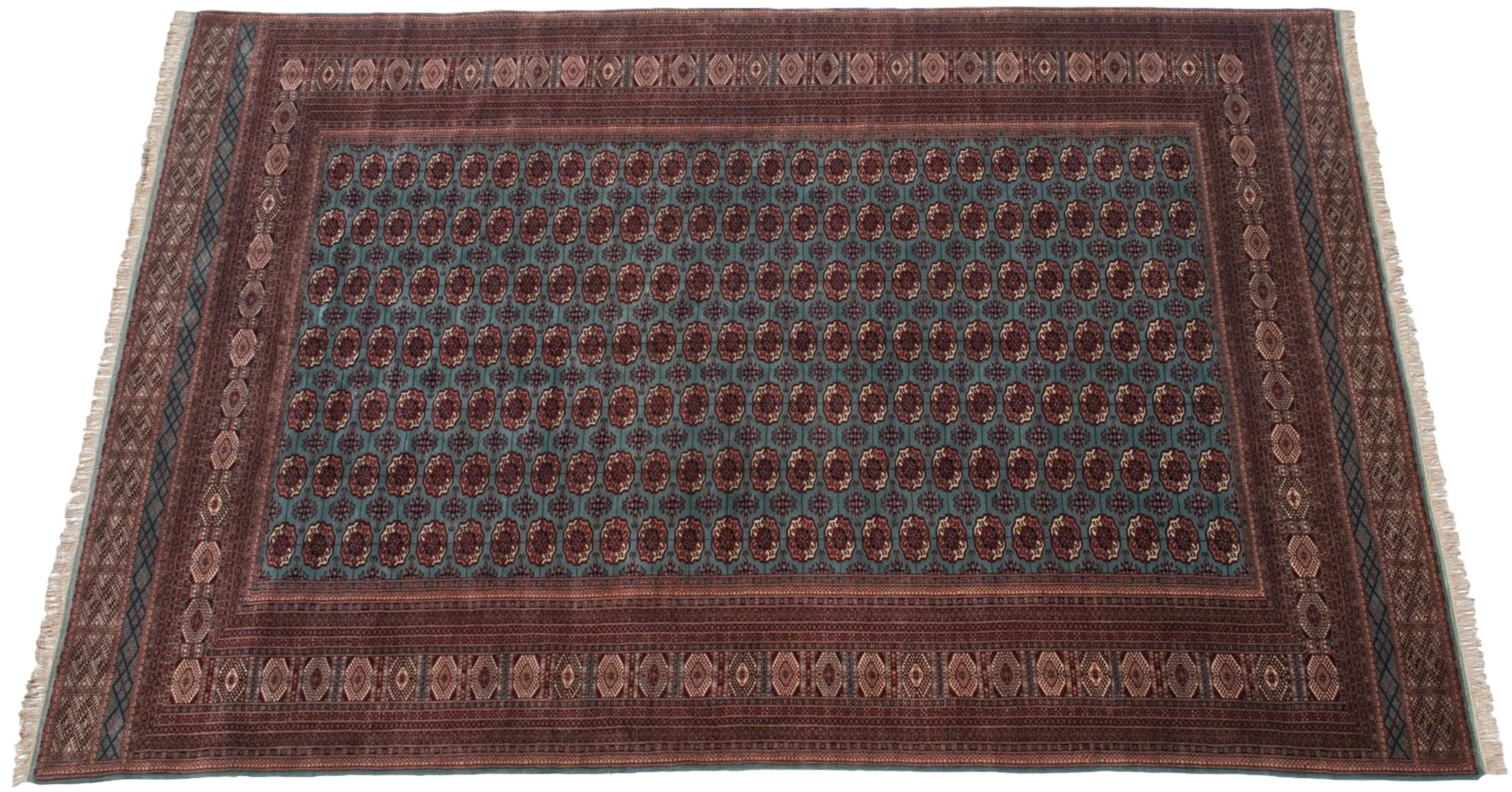 12x17.5 Vintage Fine Bokhara Carpet - Image 3