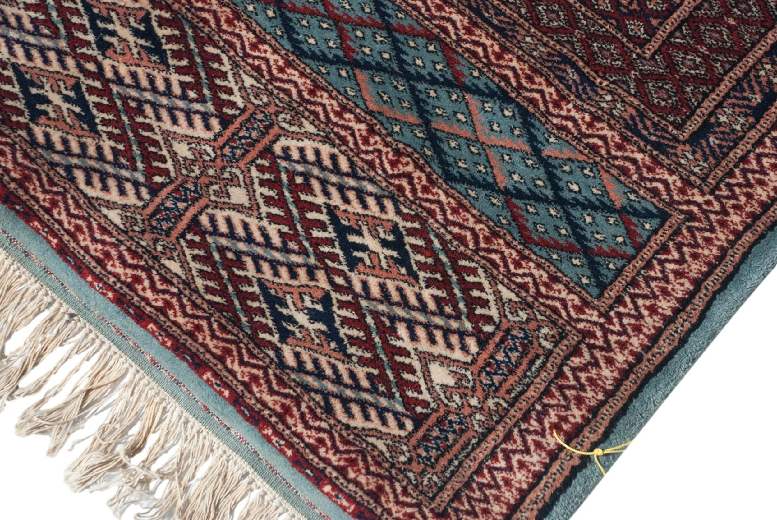 12x17.5 Vintage Fine Bokhara Carpet - Image 8
