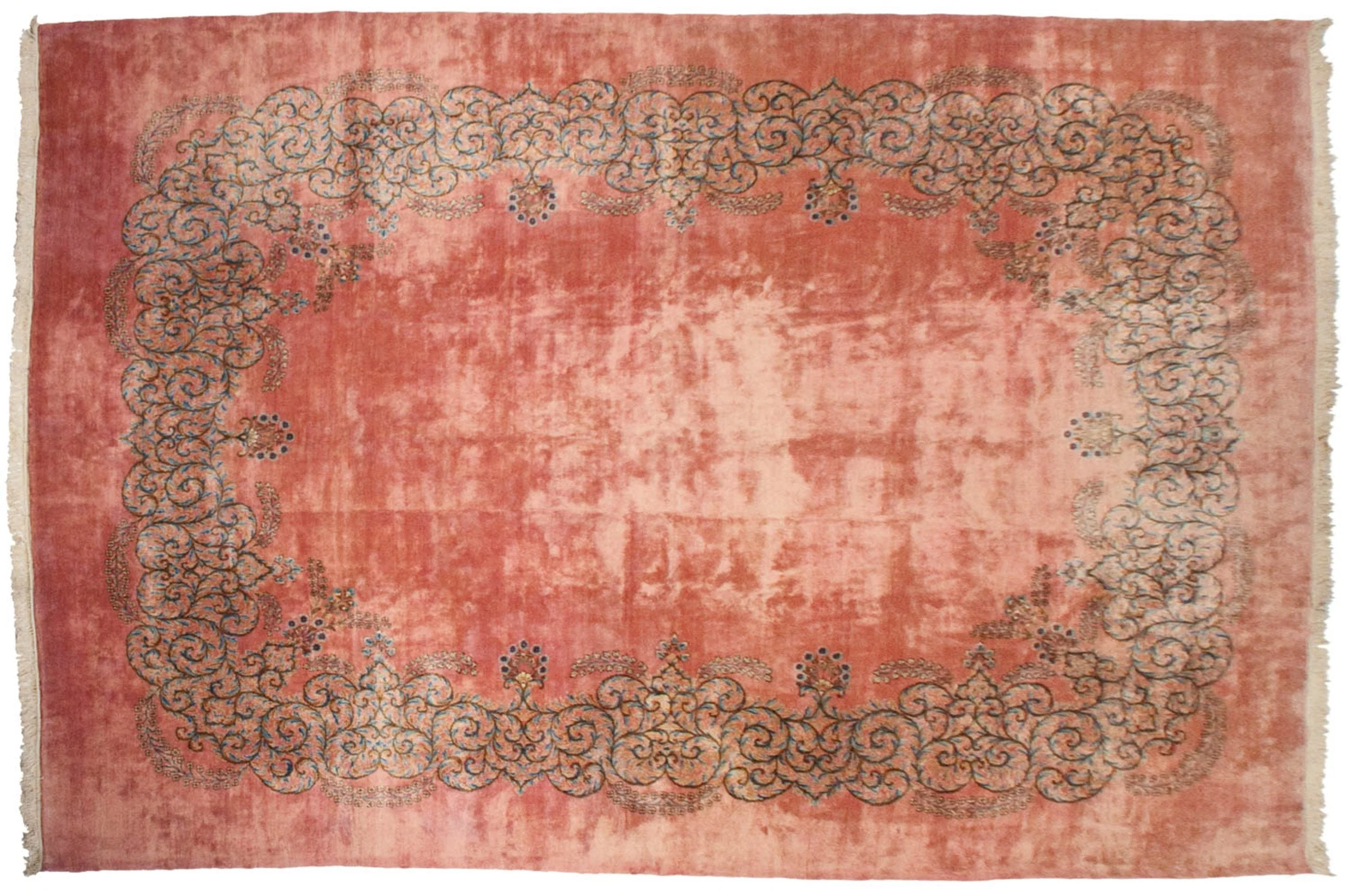 12x17.5 Vintage Fine Kerman Carpet - Image 10