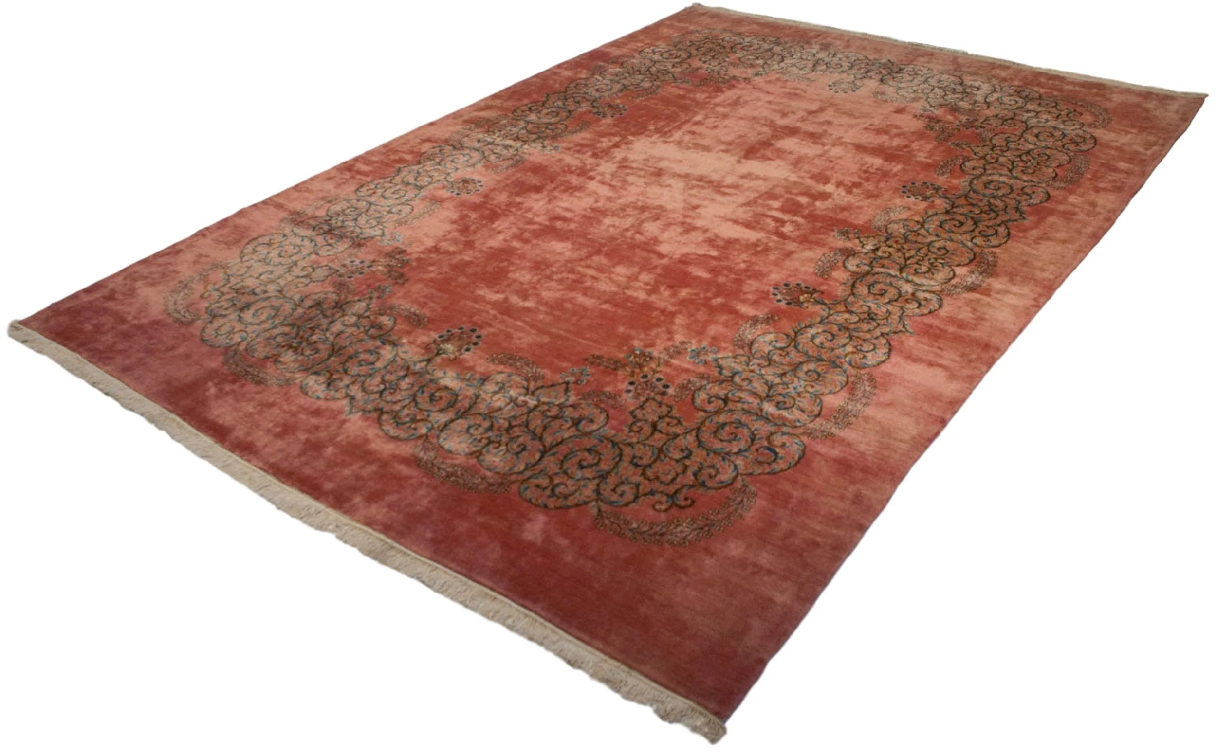 12x17.5 Vintage Fine Kerman Carpet - Image 11