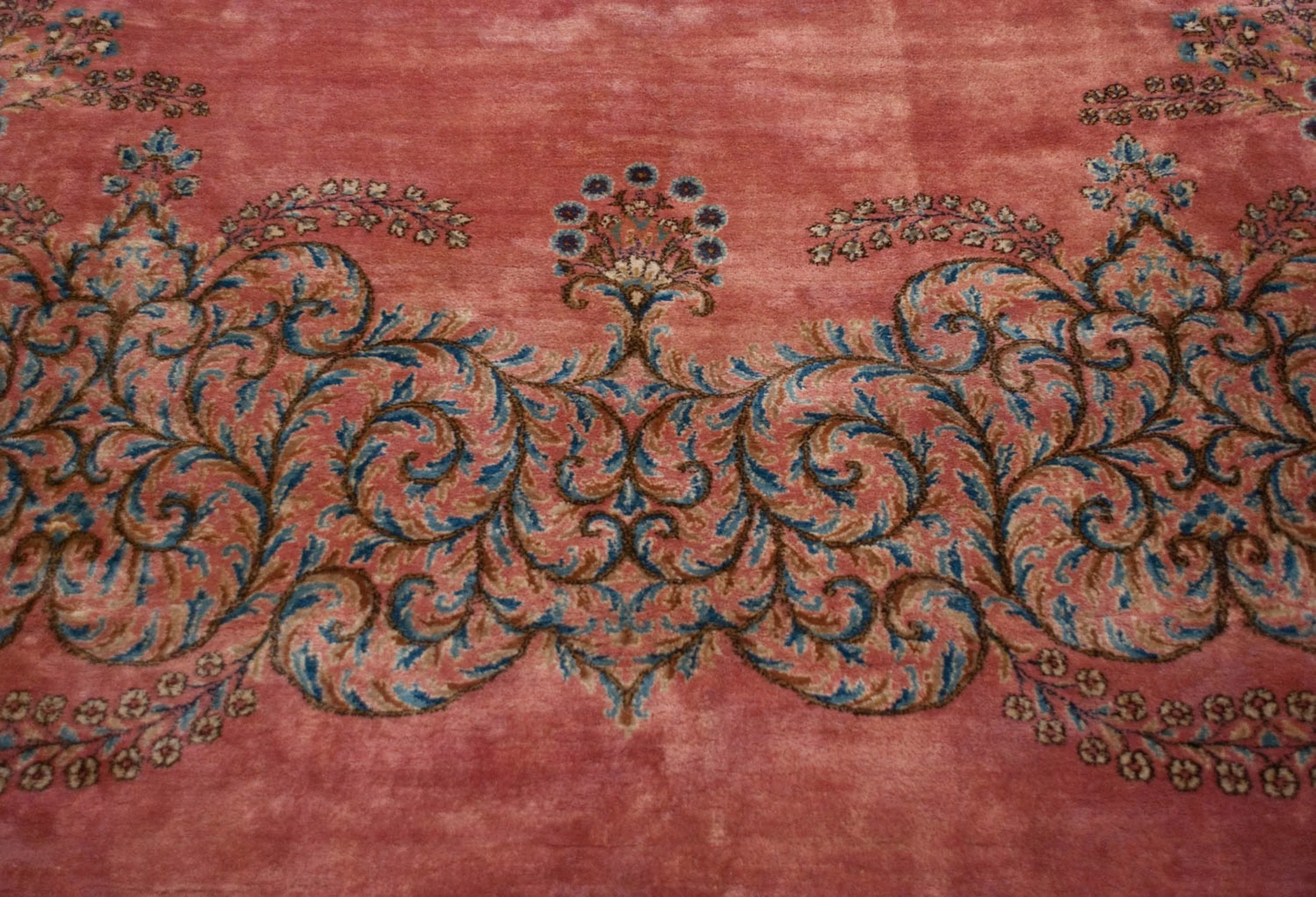 12x17.5 Vintage Fine Kerman Carpet - Image 4