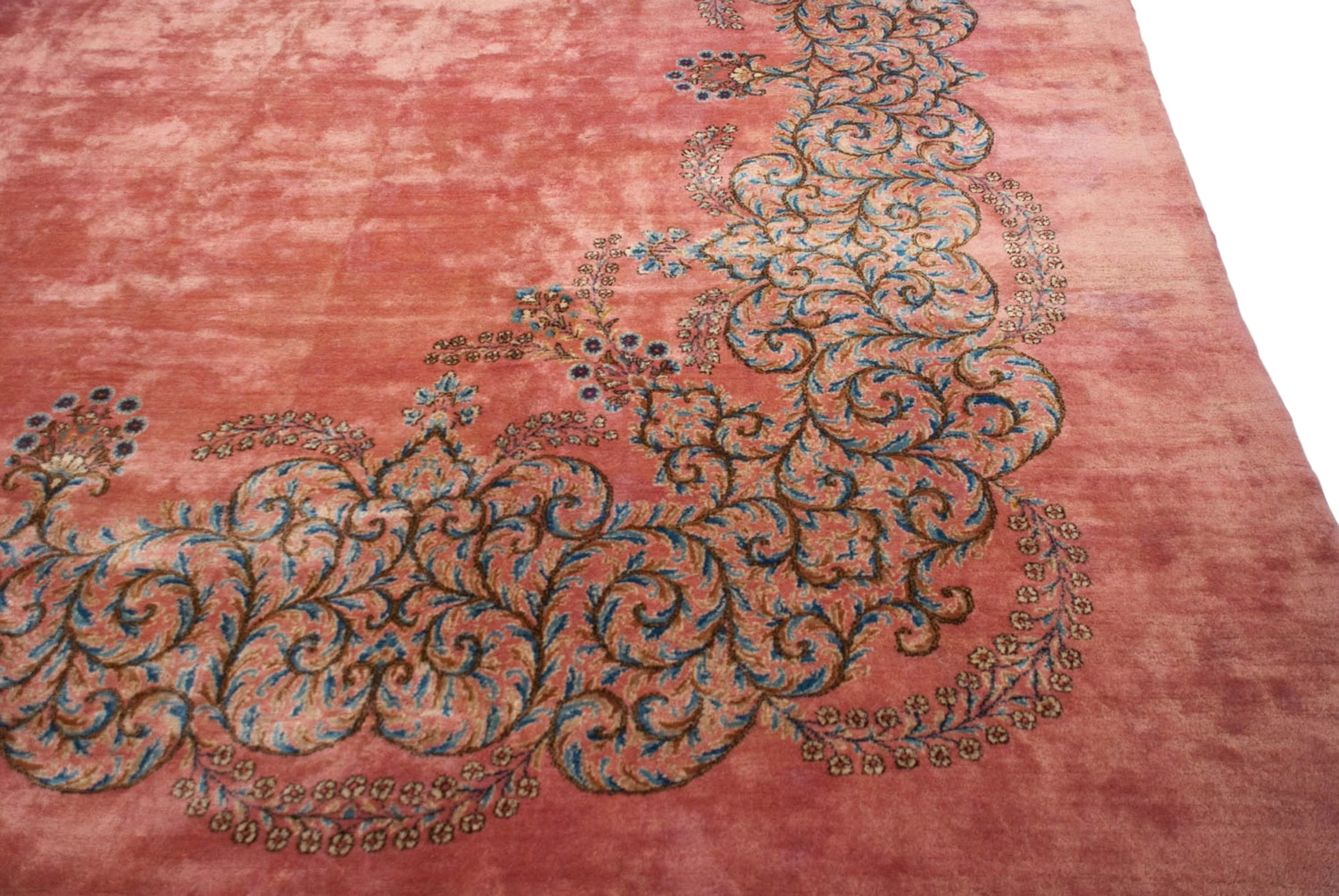 12x17.5 Vintage Fine Kerman Carpet - Image 5