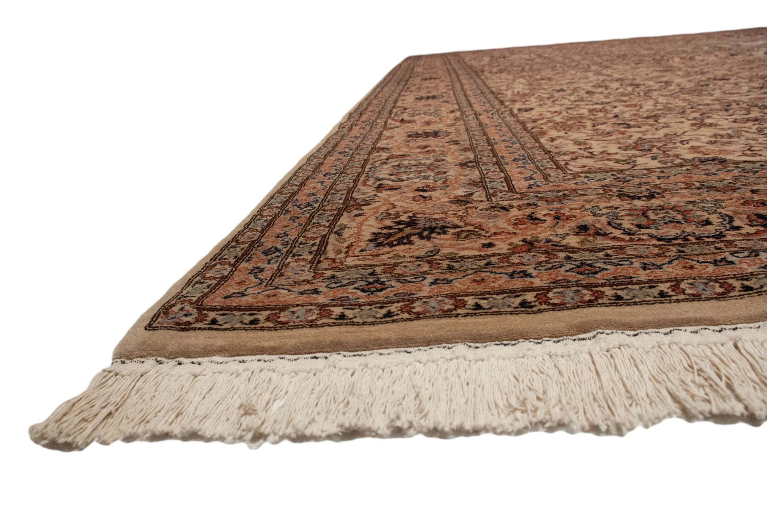 12x17.5 Vintage Pakistani Isfahan Design Carpet - Image 17