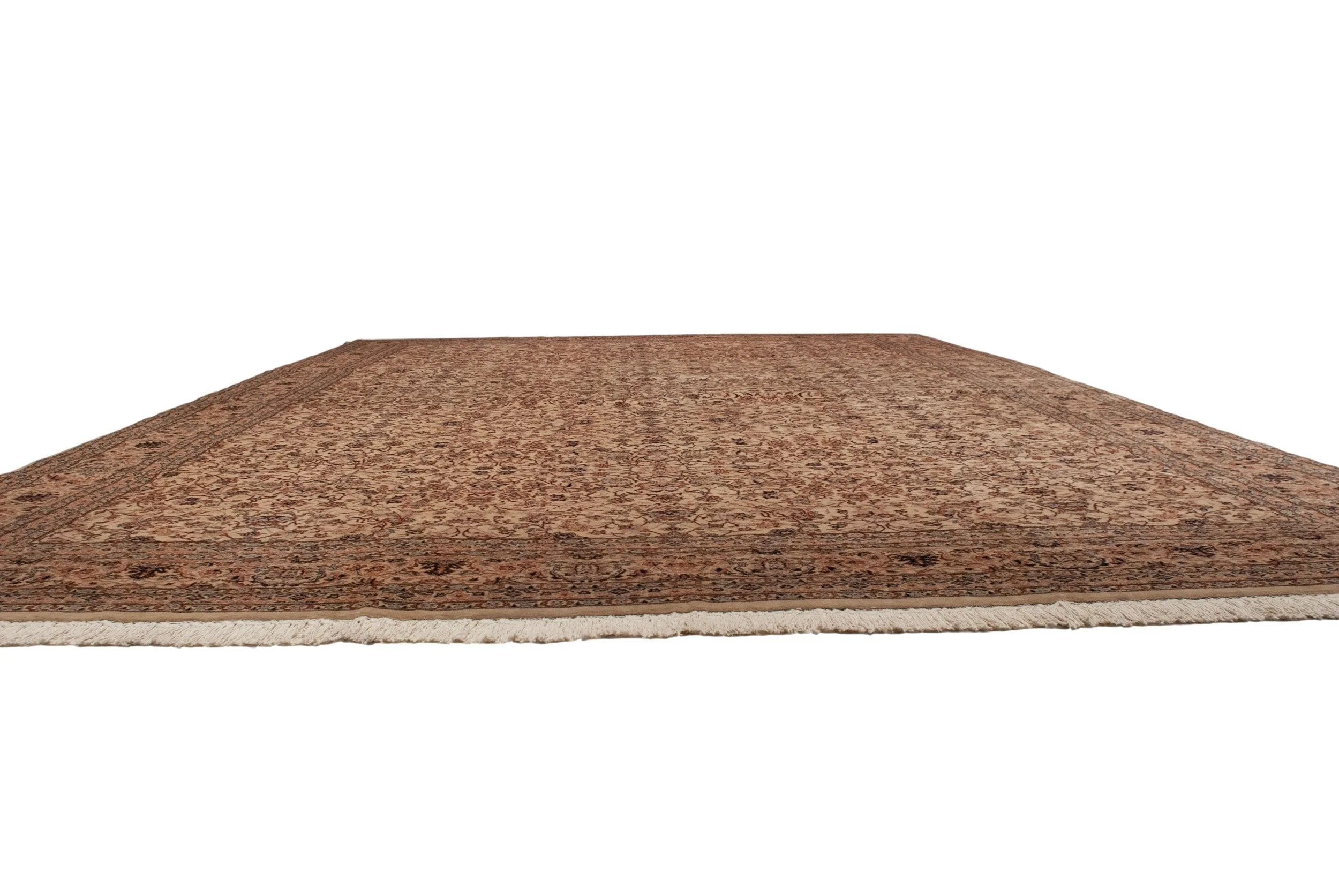 12x17.5 Vintage Pakistani Isfahan Design Carpet - Image 19