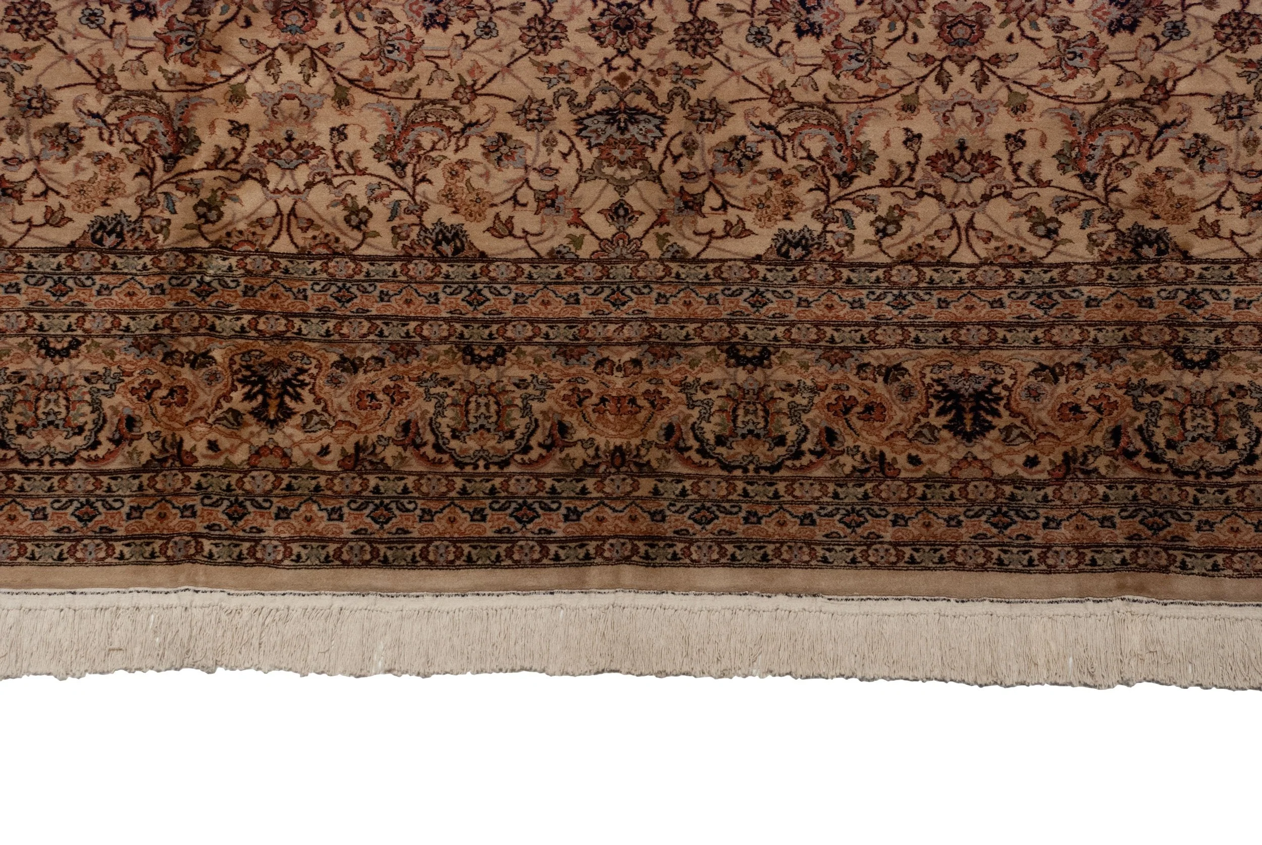 12x17.5 Vintage Pakistani Isfahan Design Carpet - Image 5