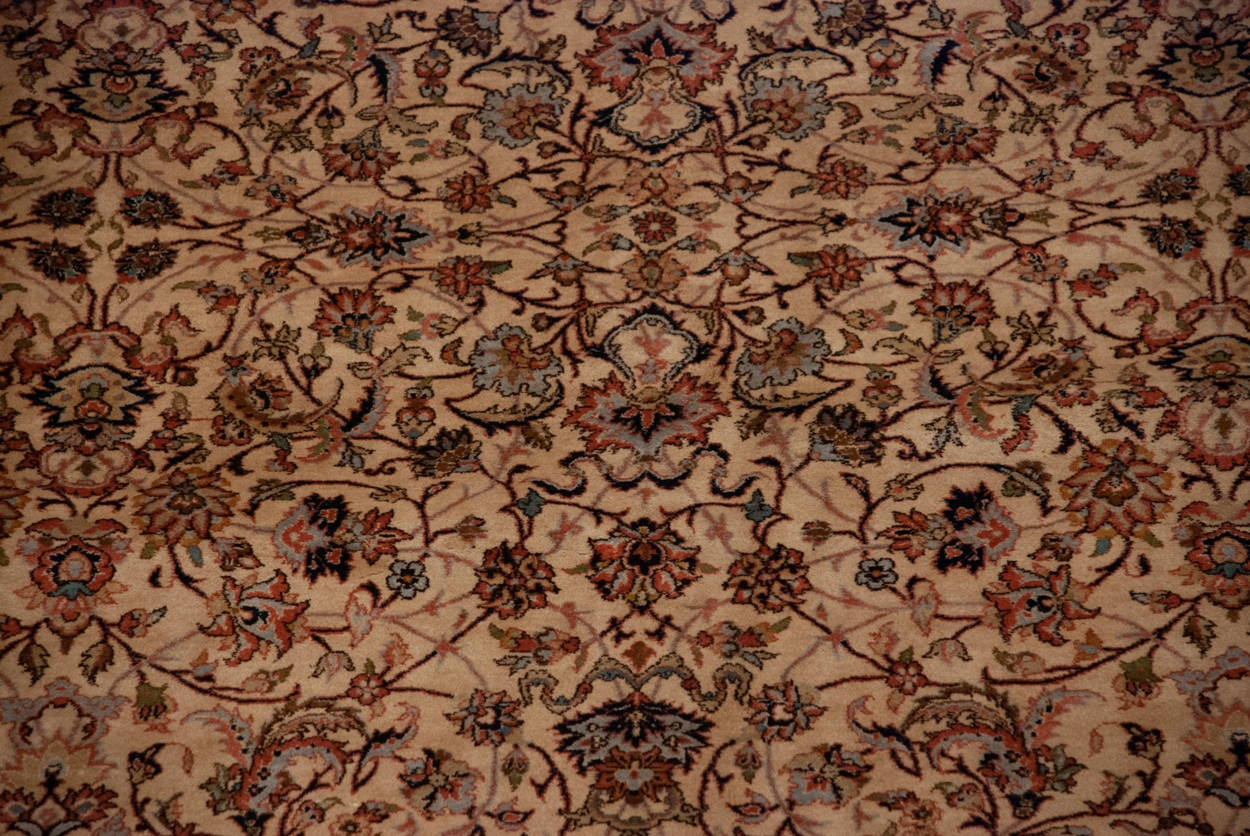 12x17.5 Vintage Pakistani Isfahan Design Carpet - Image 7