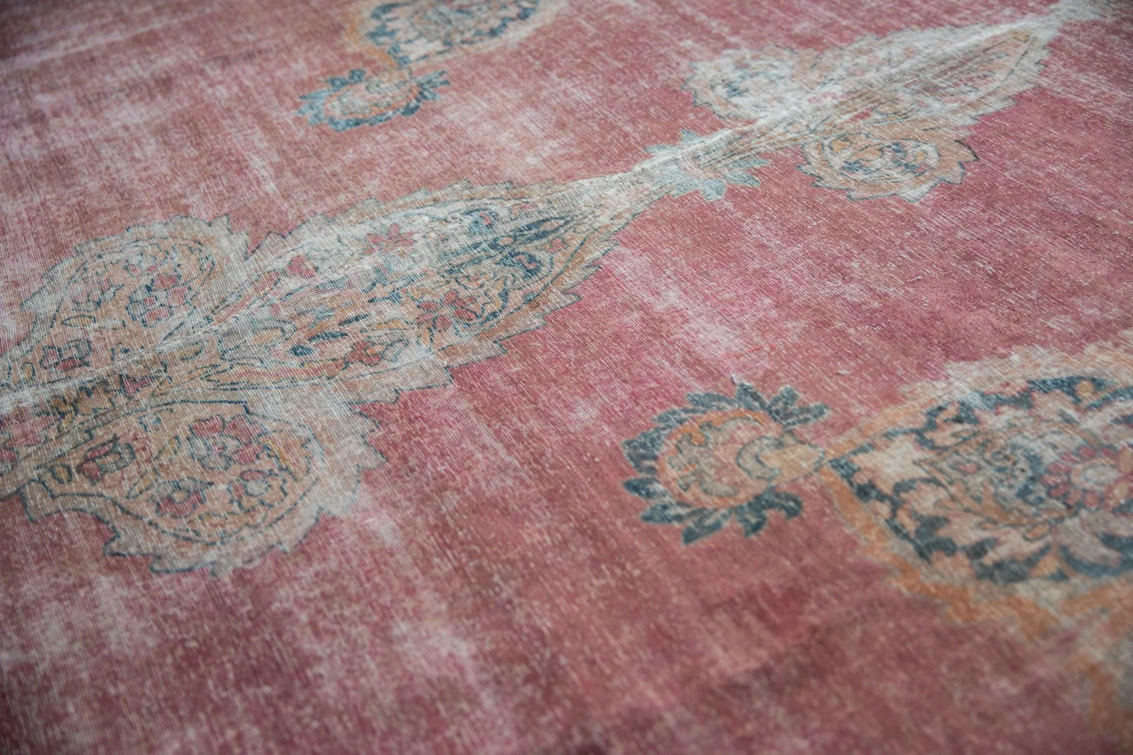 12x18.5 Antique Distressed Kermanshah Carpet - Image 21