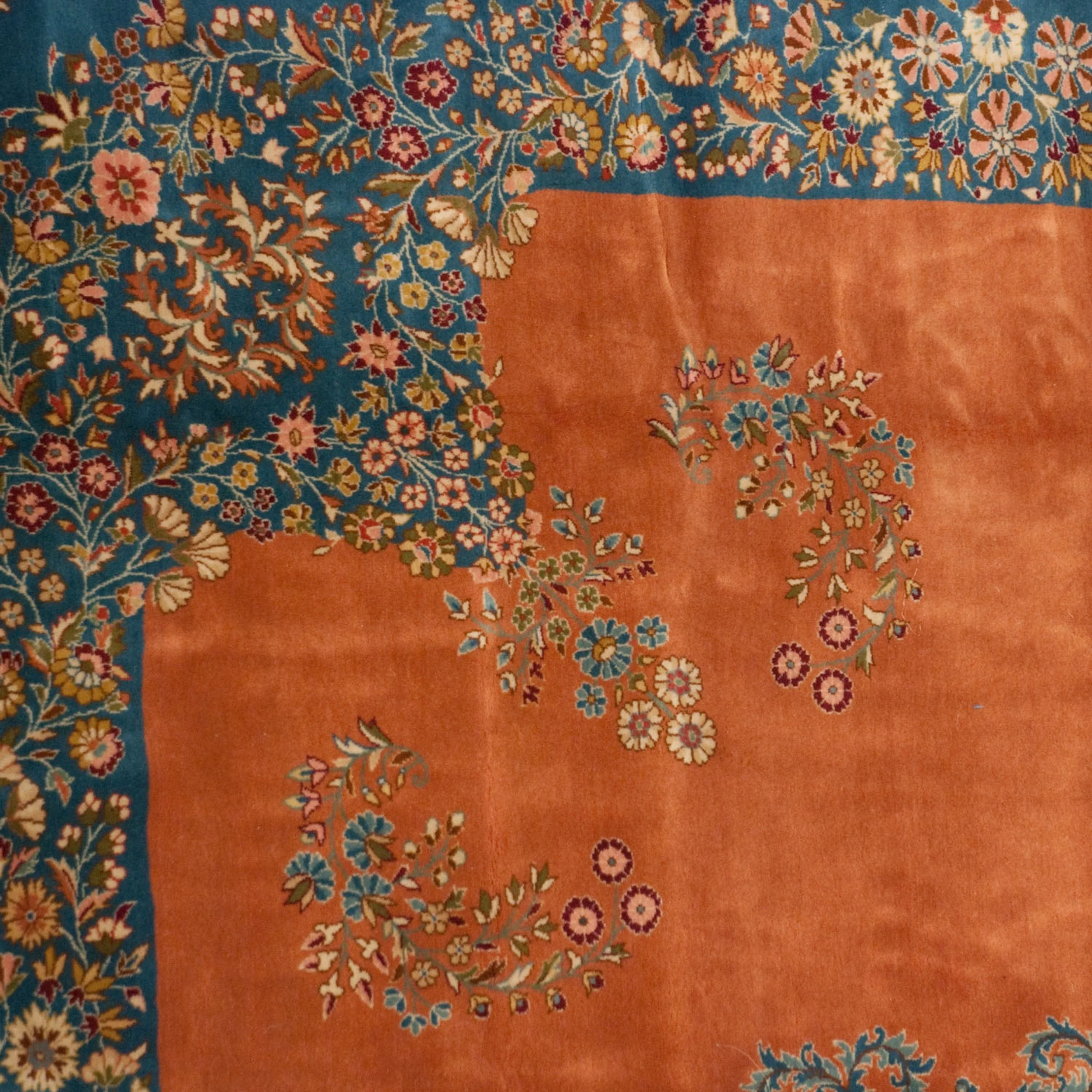 12x18.5 Vintage Bulgarian Kerman Design Carpet - Image 4