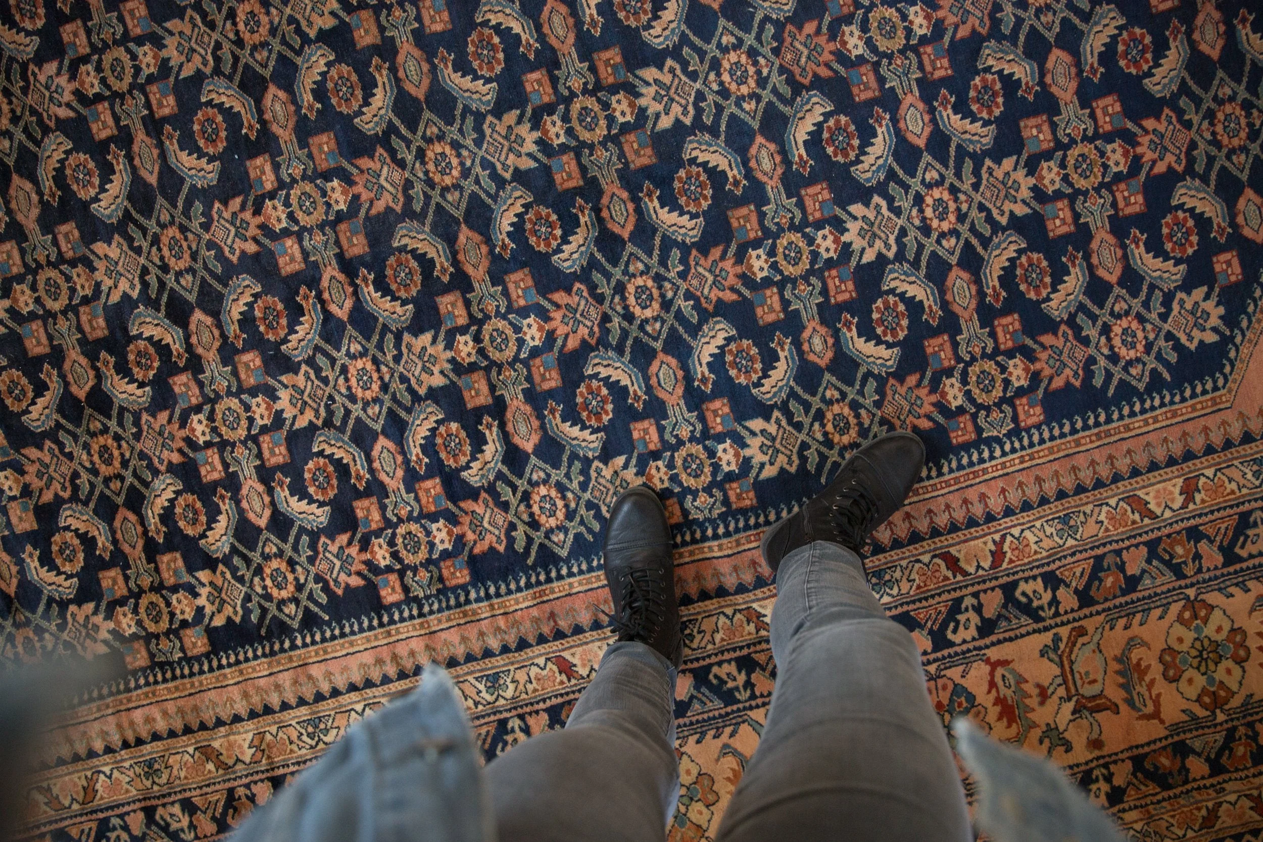 12x18.5 Vintage Fine Lilihan Carpet - Image 2