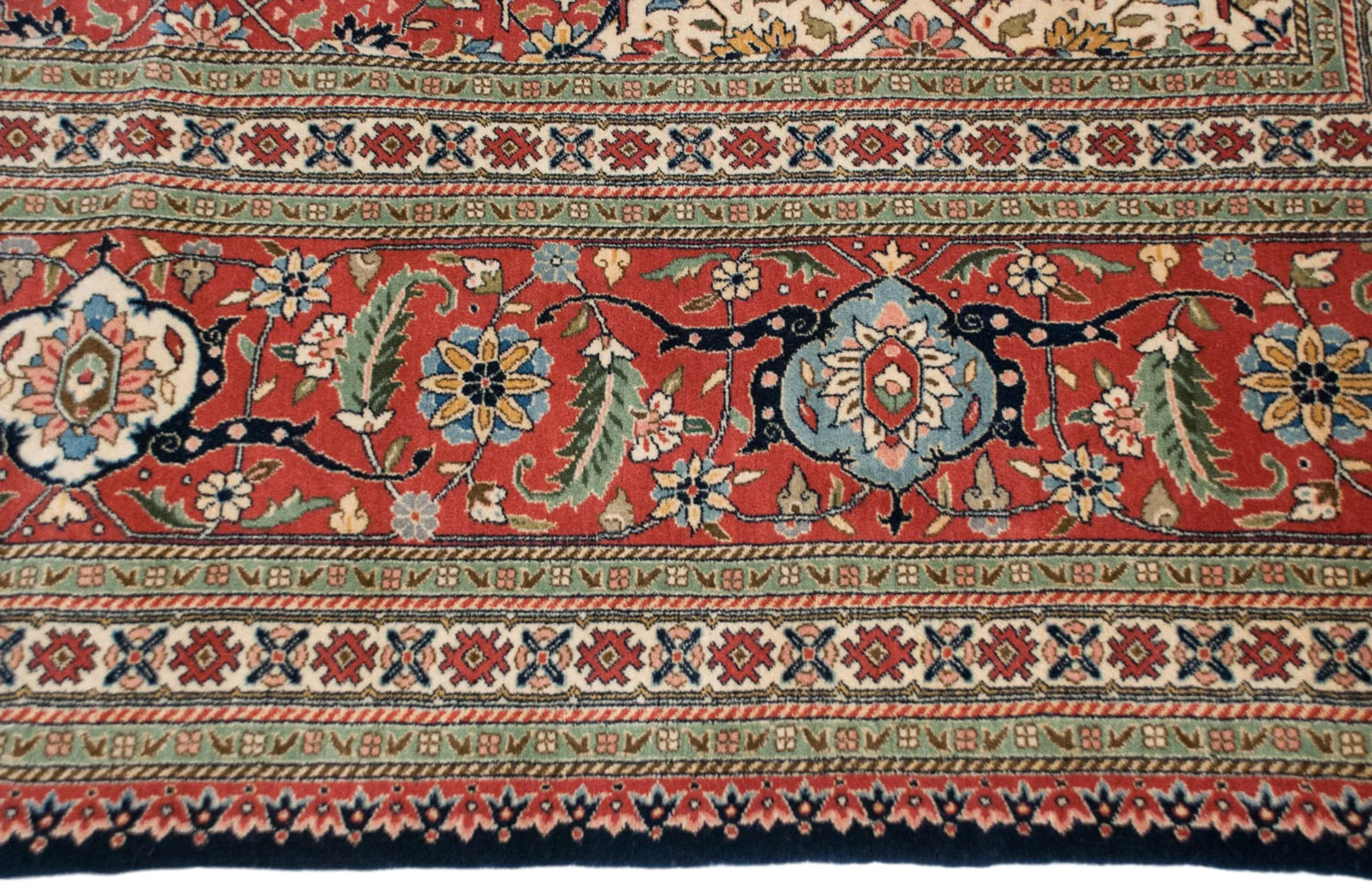 12x18 Vintage Bulgarian Tabriz Design Carpet - Image 3
