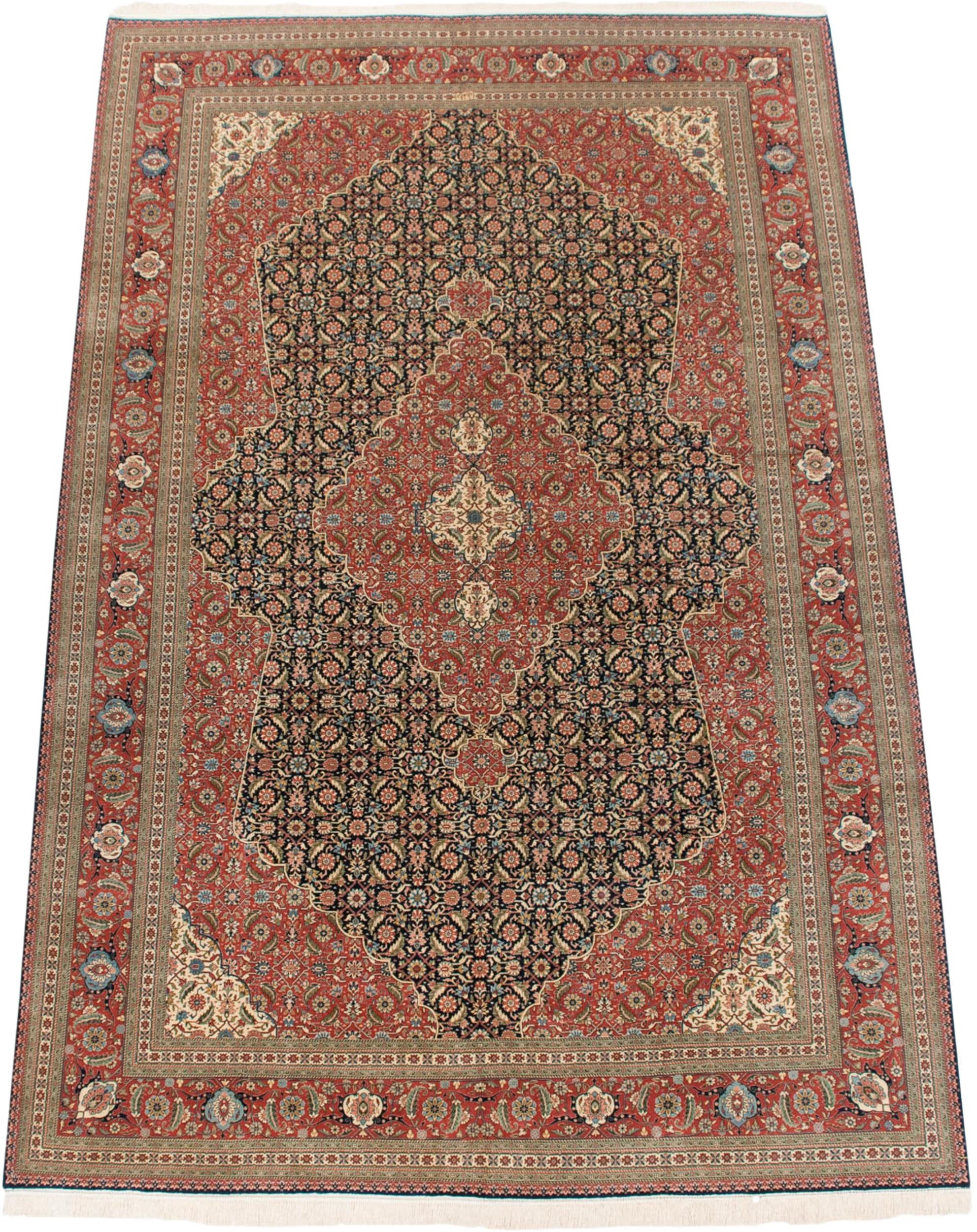 12x18 Vintage Bulgarian Tabriz Design Carpet - Image 4