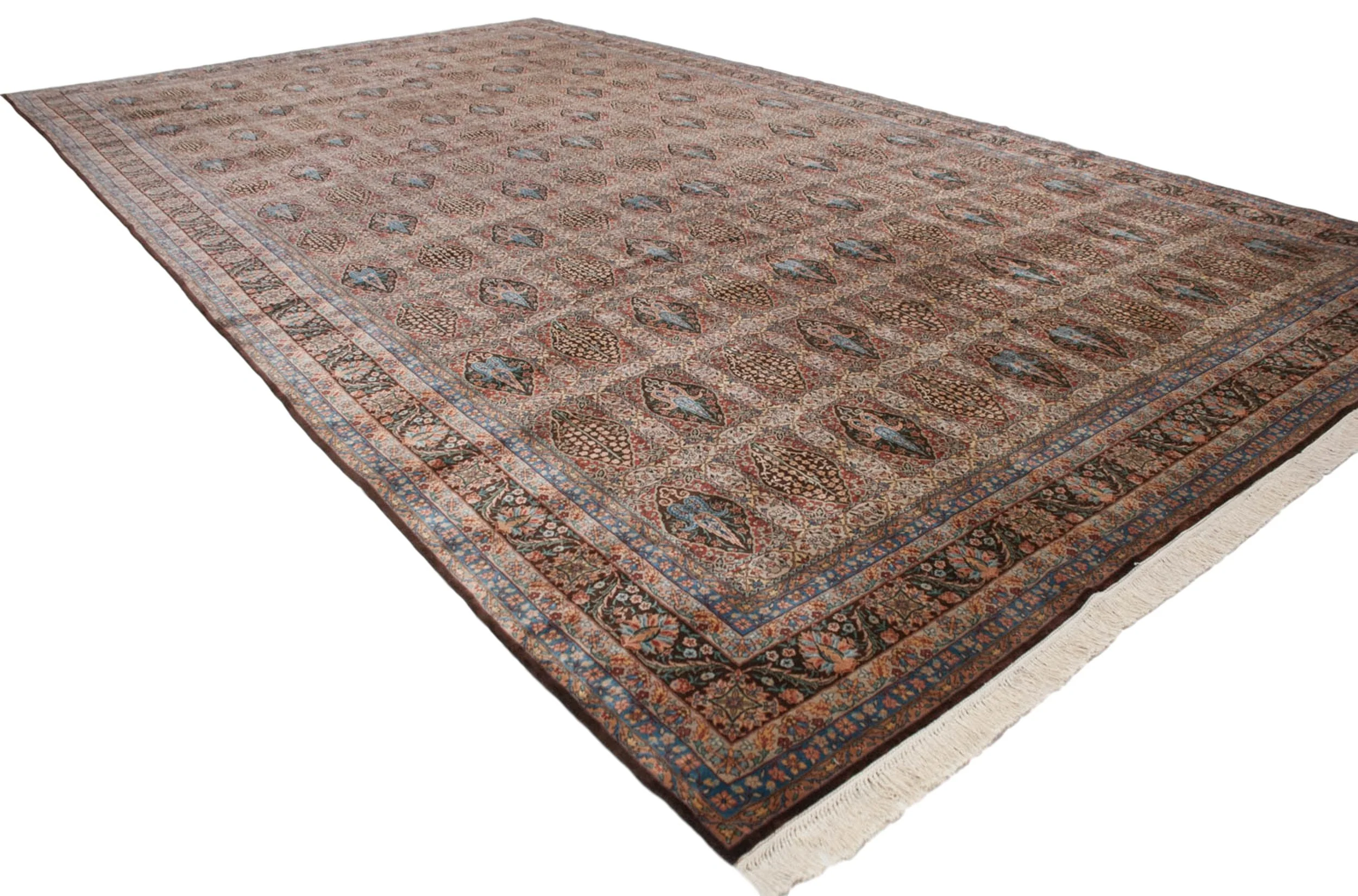 12x21.5 Vintage Bulgarian Tabriz Design Carpet - Image 5