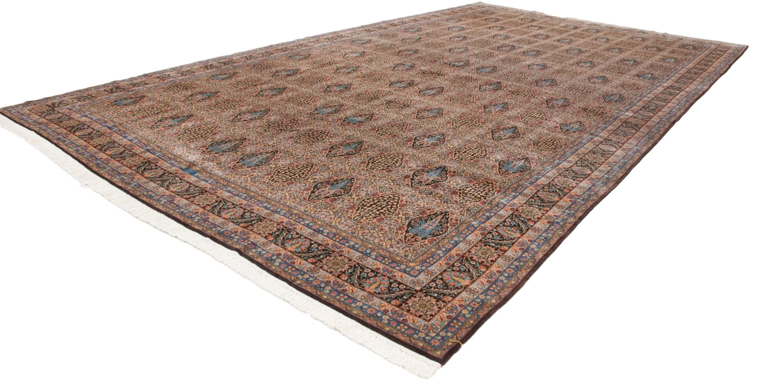 12x21.5 Vintage Bulgarian Tabriz Design Carpet - Image 6