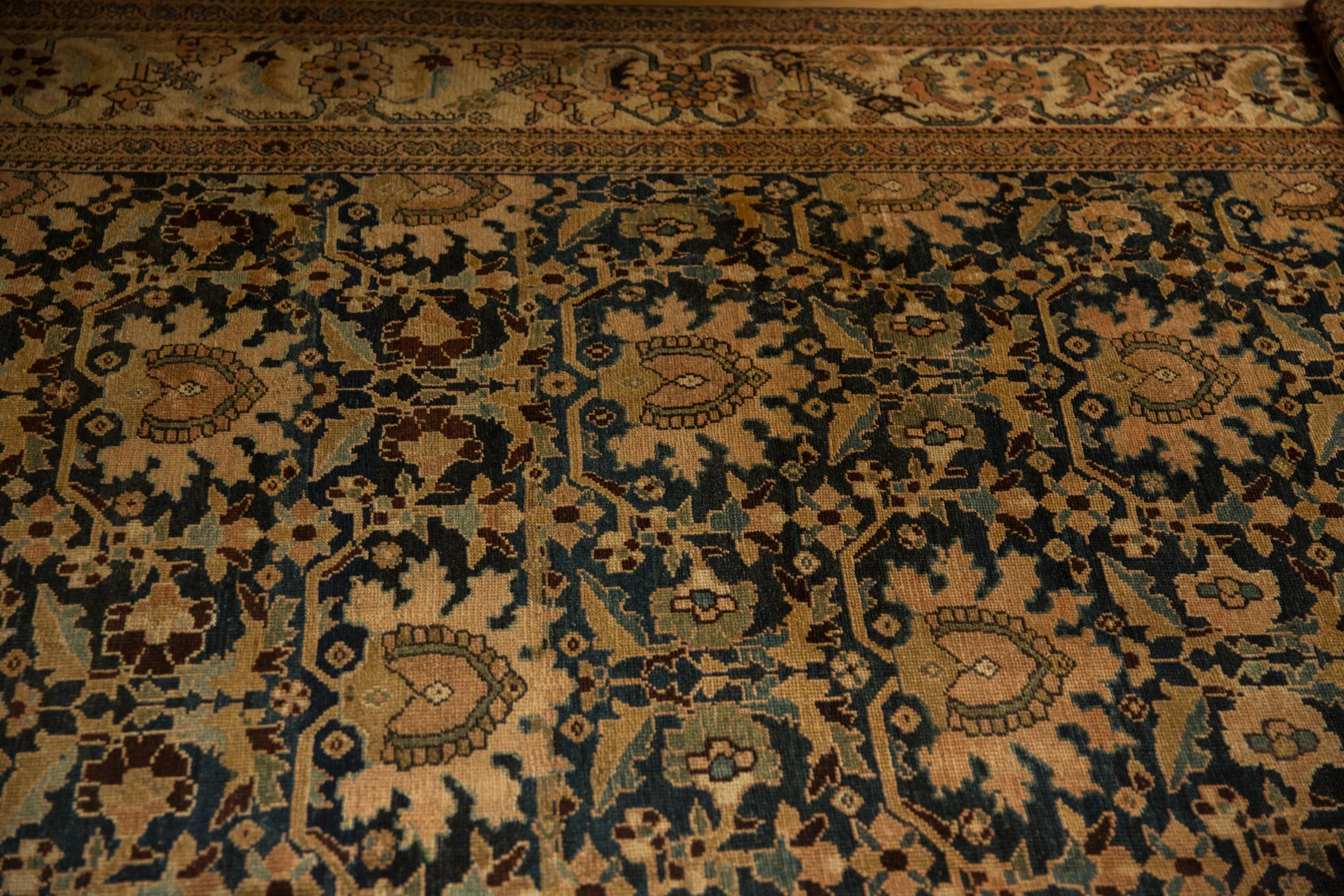 12x23.5 Antique Tea Washed Malayer Carpet - Image 4
