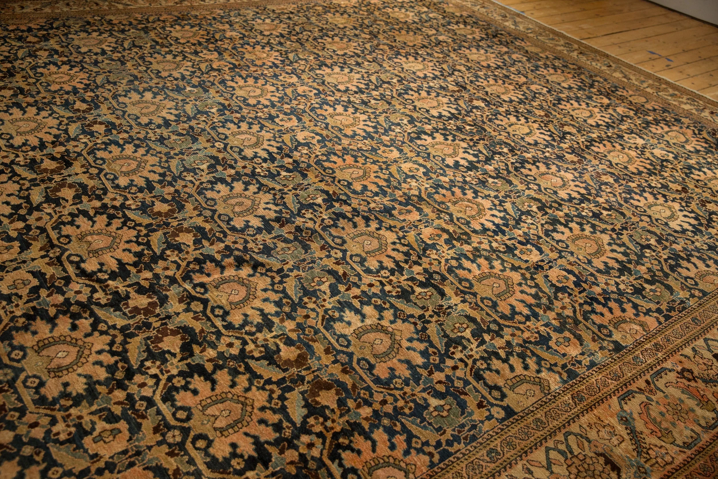 12x23.5 Antique Tea Washed Malayer Carpet - Image 6