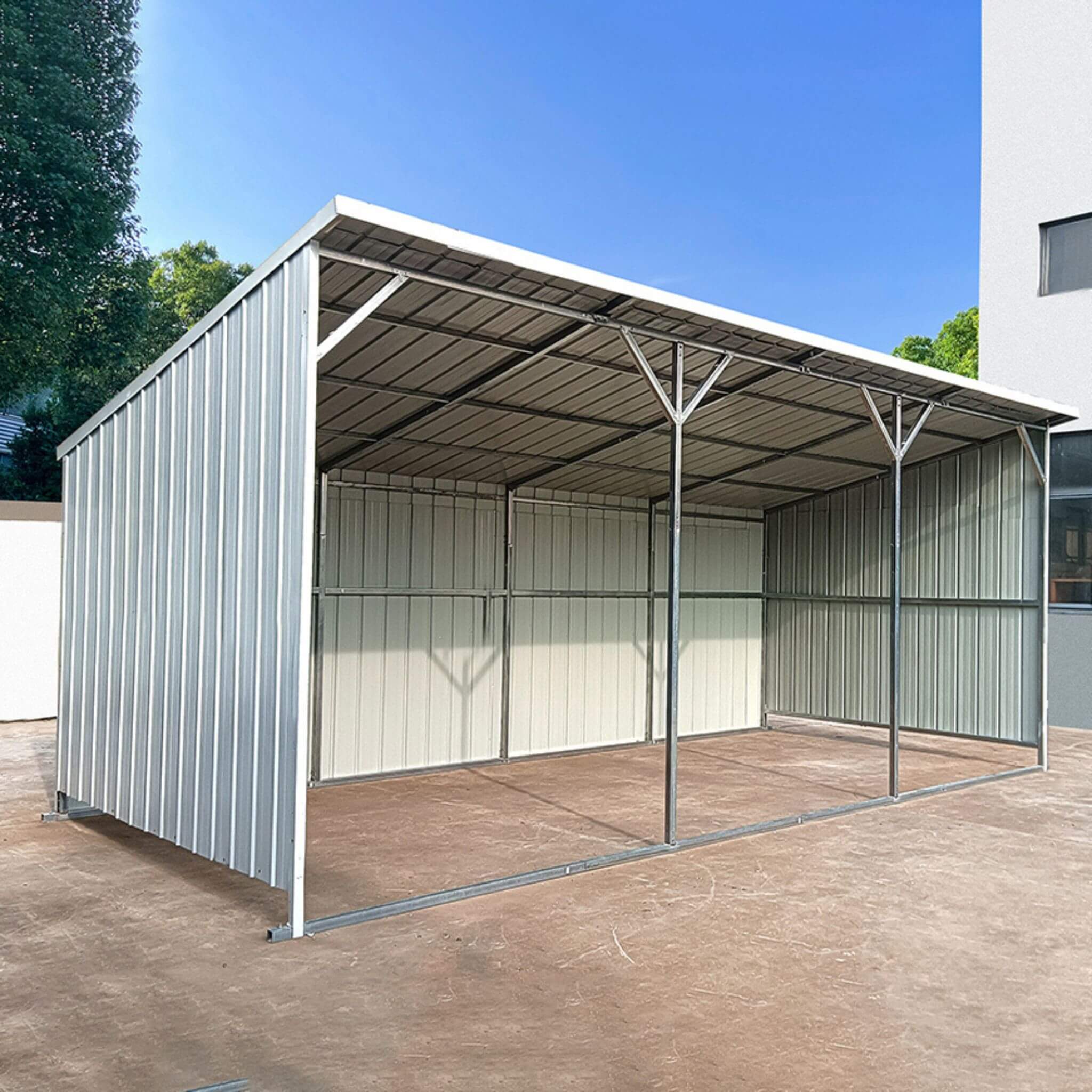 [12X25FT] Heavy-Duty Galvanized steel Storage Equipment Shed (SAK20471) - Image 3