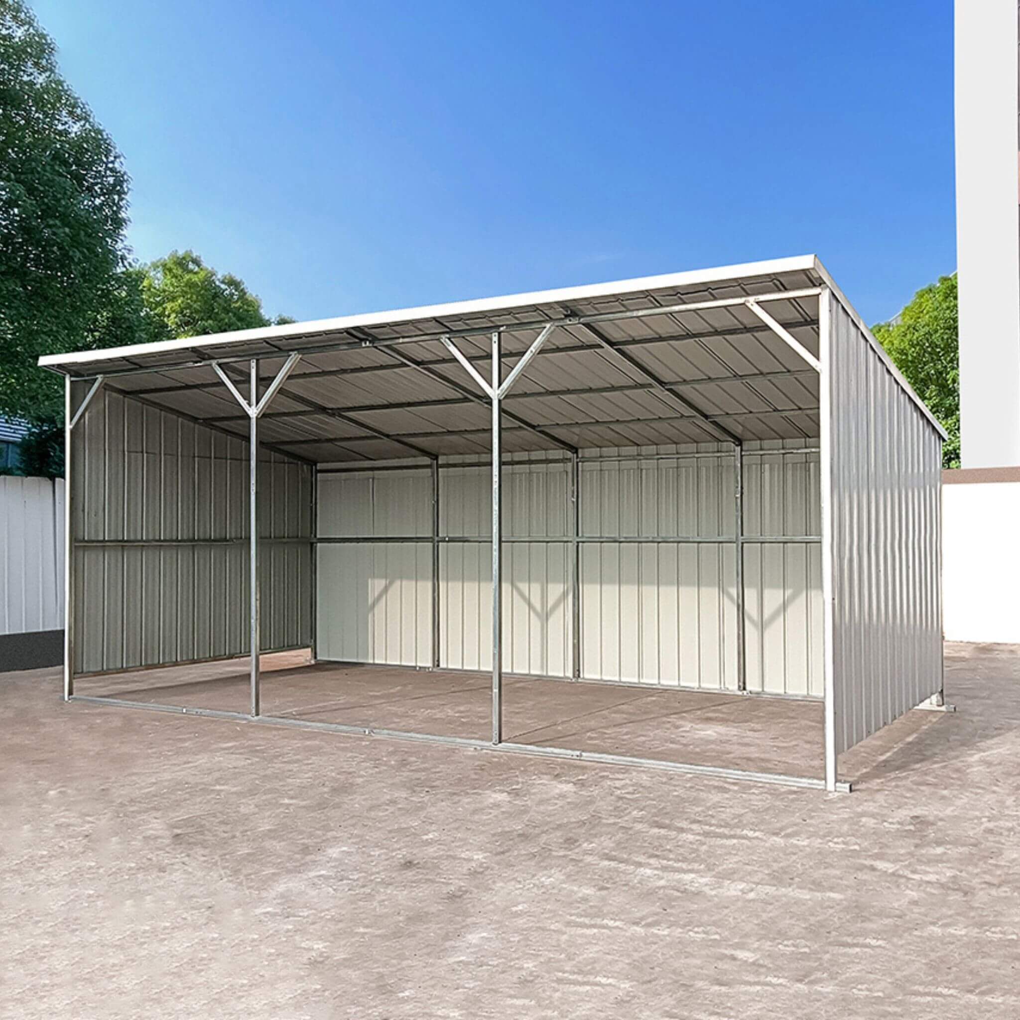 [12X25FT] Heavy-Duty Galvanized steel Storage Equipment Shed (SAK20471) - Image 5