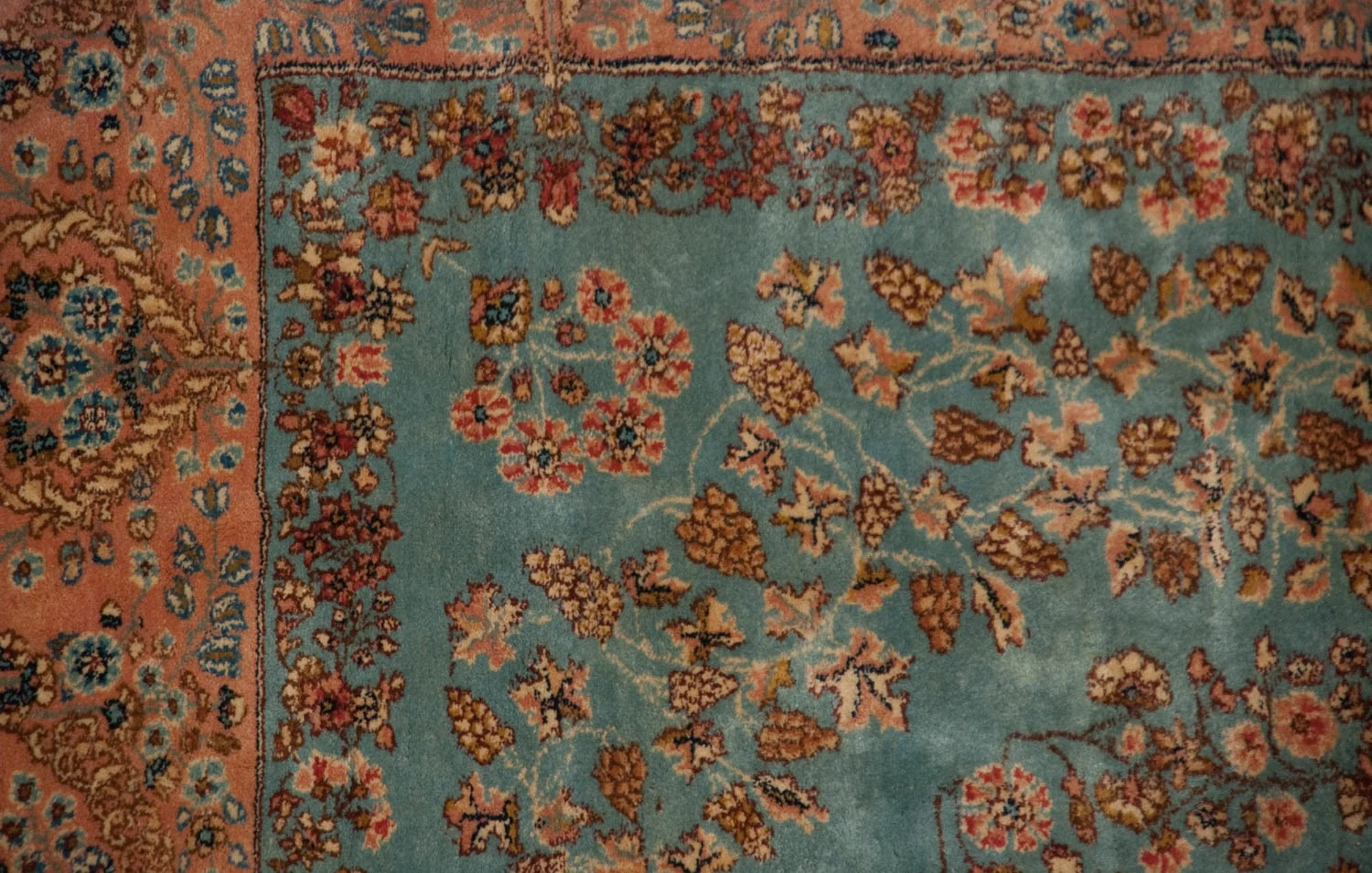 13.5x16 Vintage Fine Kerman Carpet - Image 7