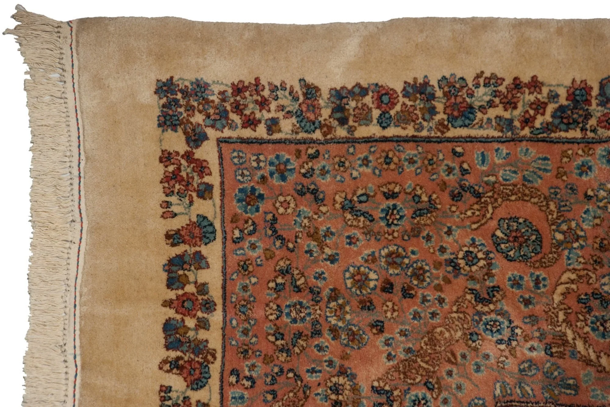 13.5x16 Vintage Fine Kerman Carpet - Image 8