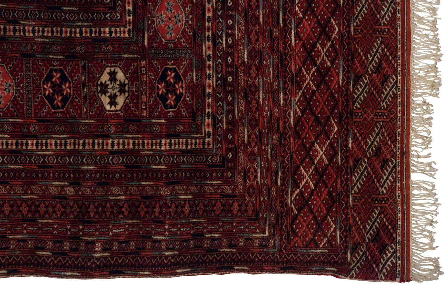 13x17.5 Vintage Fine Bokhara Carpet - Image 11
