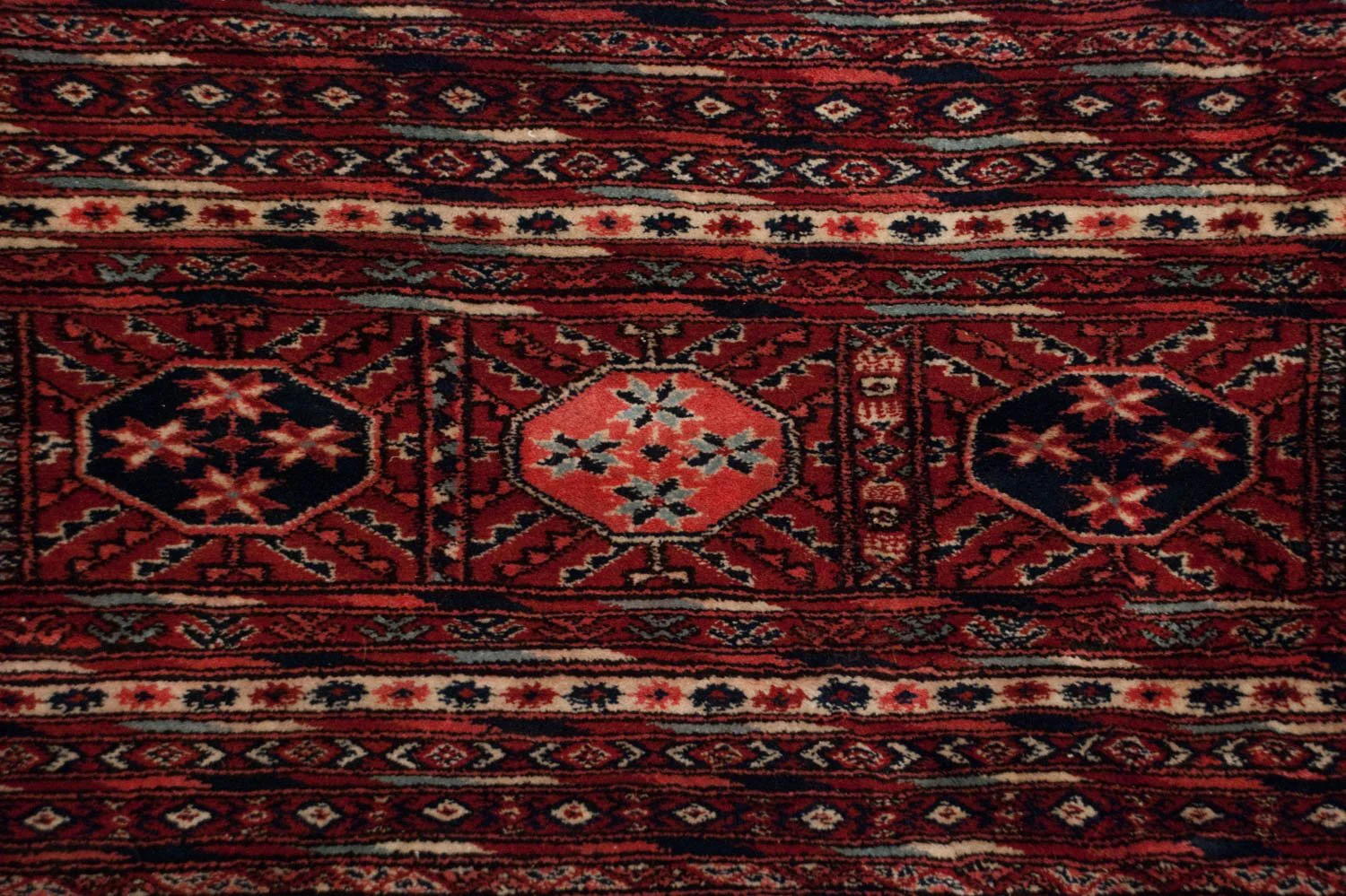 13x17.5 Vintage Fine Bokhara Carpet - Image 13
