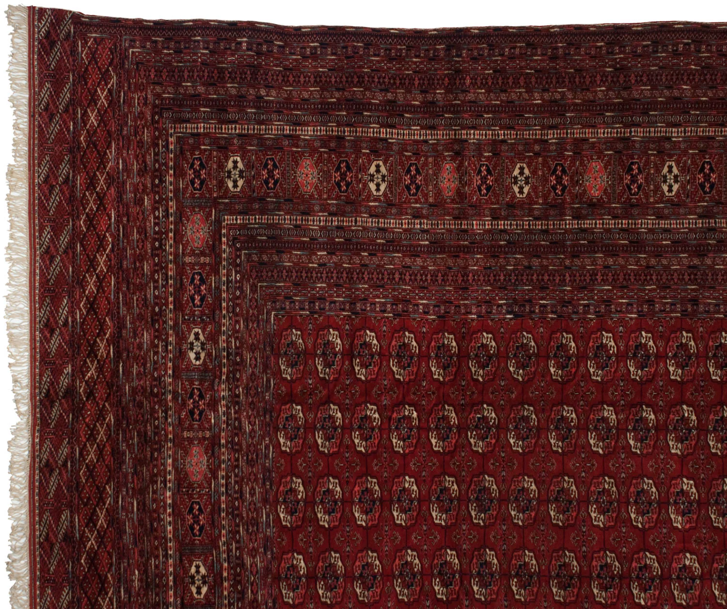 13x17.5 Vintage Fine Bokhara Carpet - Image 14