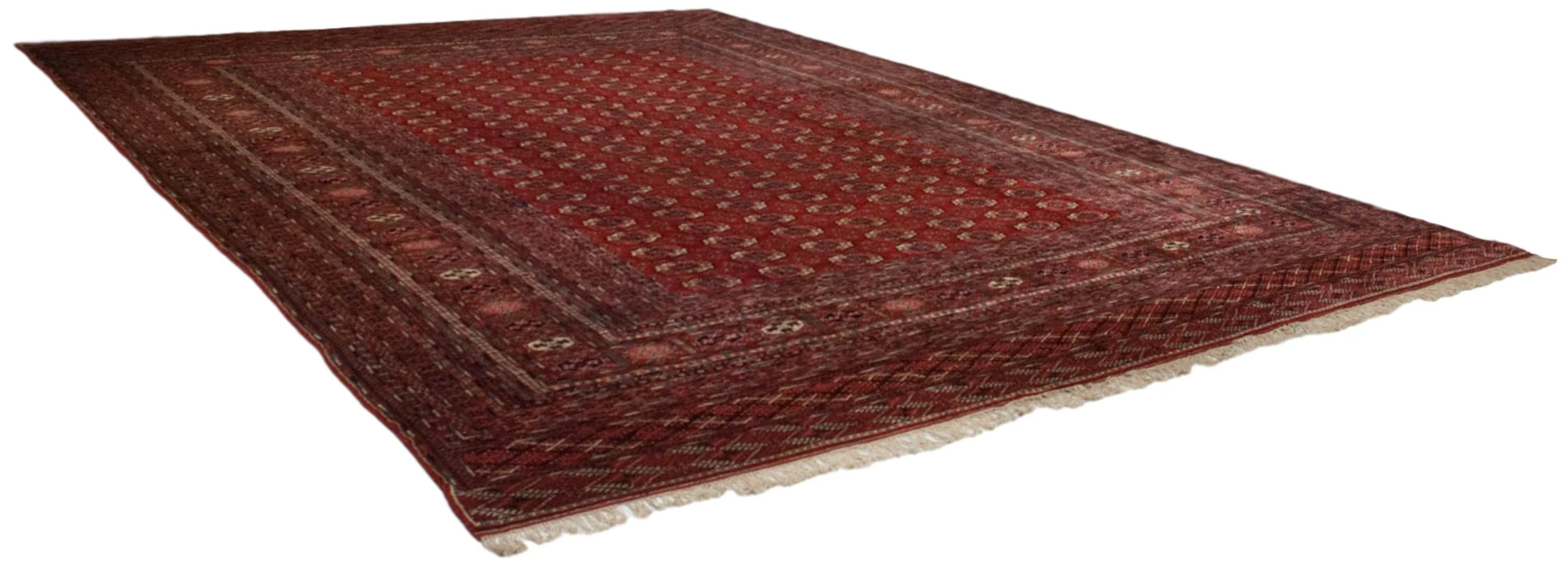13x17.5 Vintage Fine Bokhara Carpet - Image 3