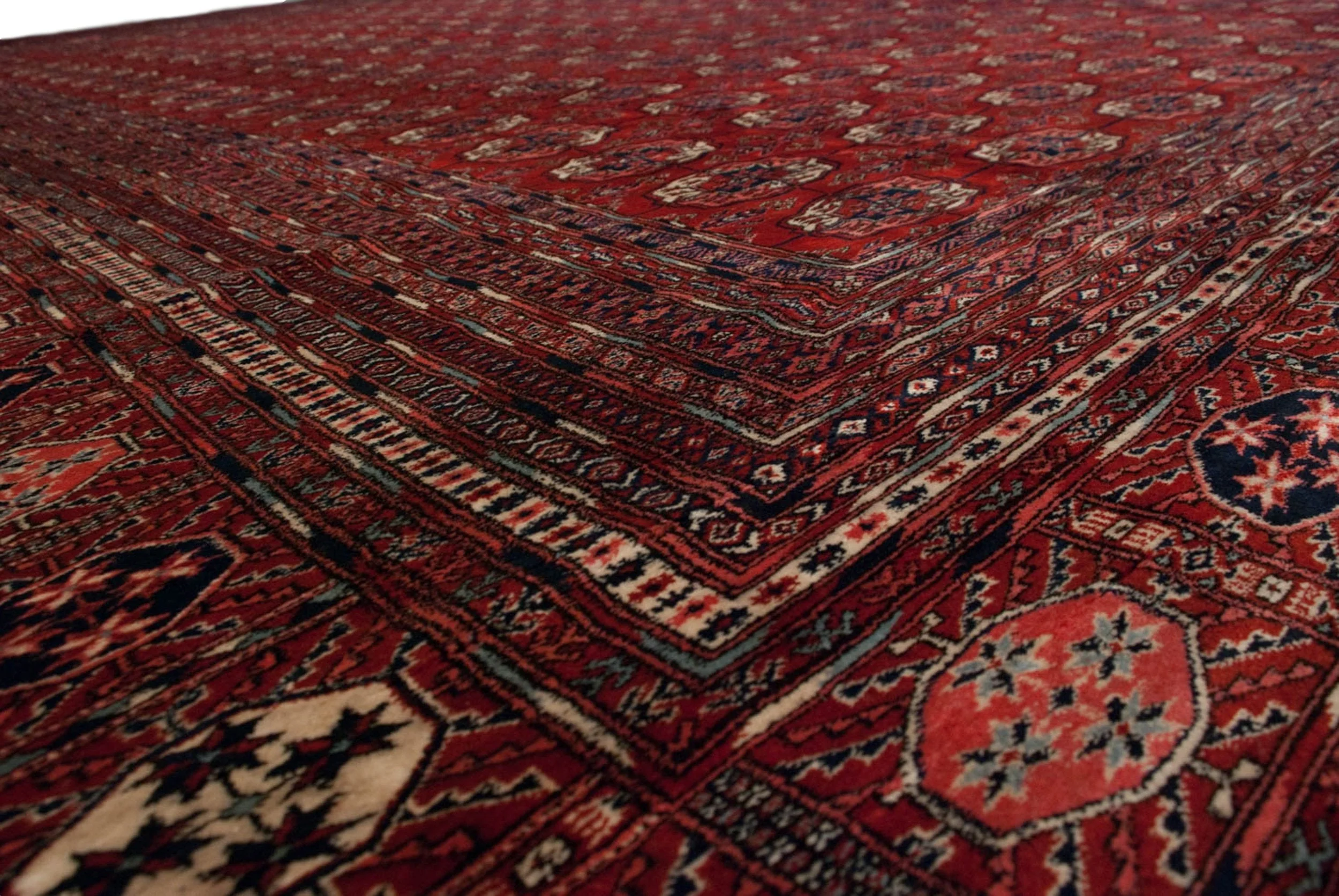 13x17.5 Vintage Fine Bokhara Carpet - Image 7