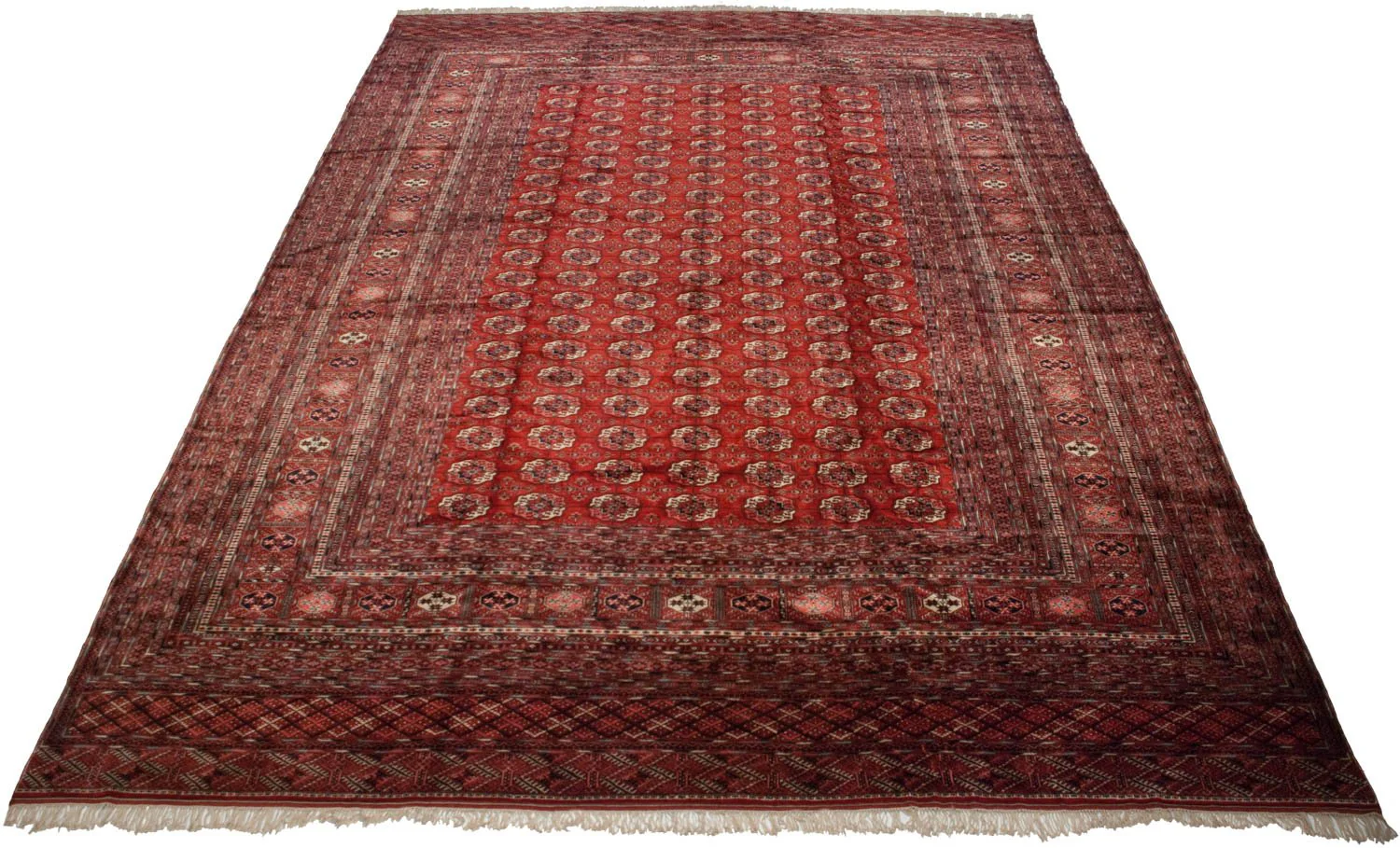 13x17.5 Vintage Fine Bokhara Carpet - Image 9