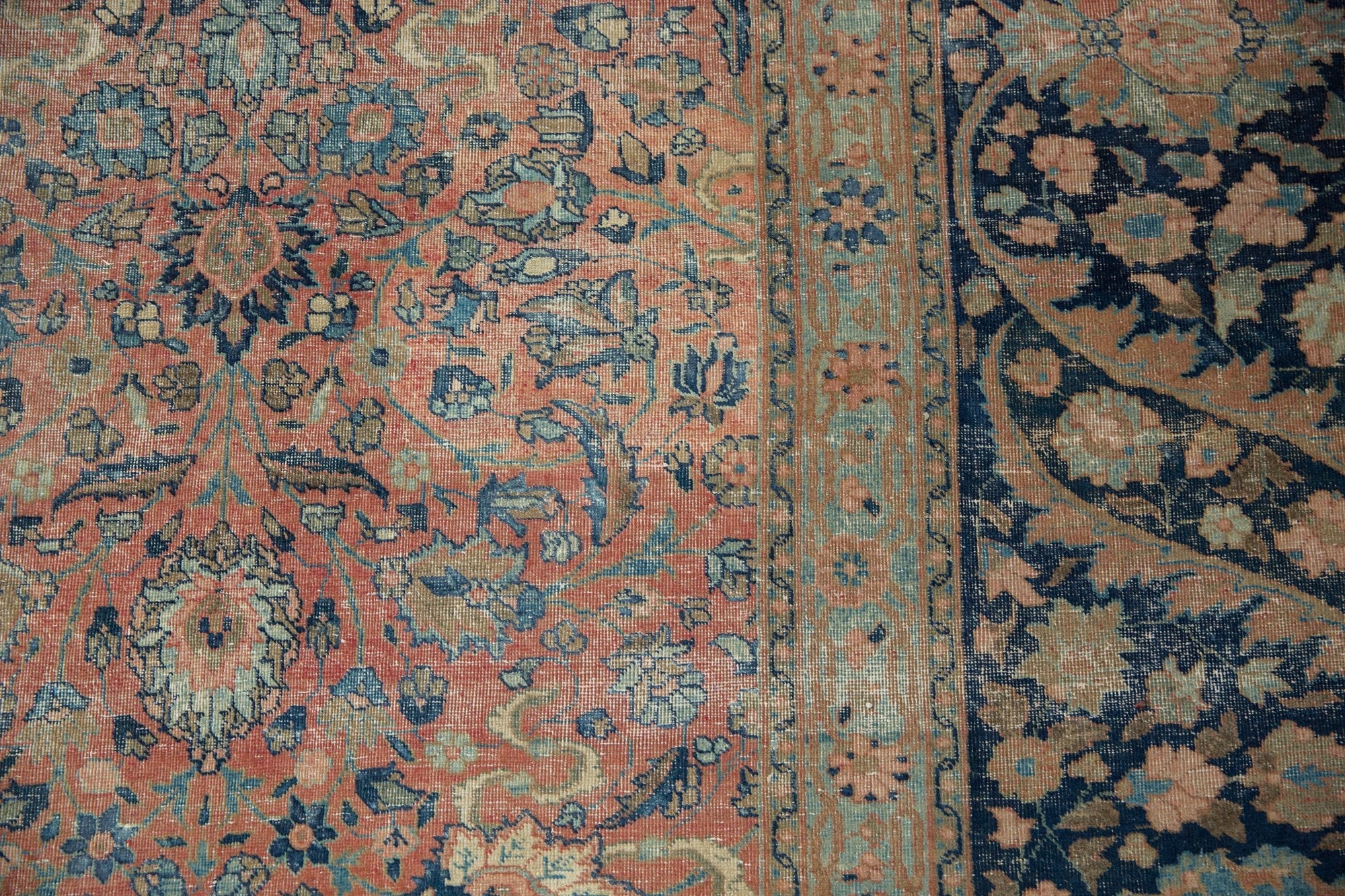 13x18 Vintage Distressed Tabriz  Carpet - Image 10