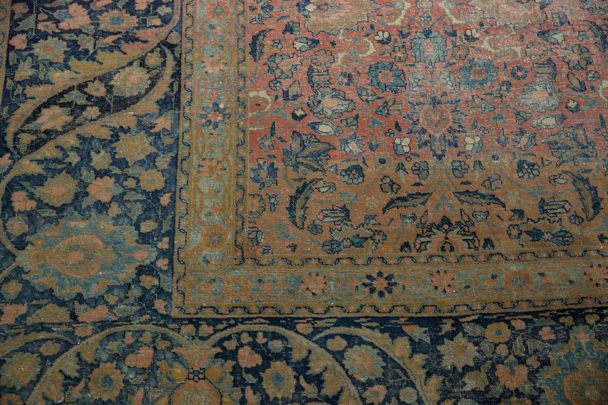 13x18 Vintage Distressed Tabriz  Carpet - Image 12