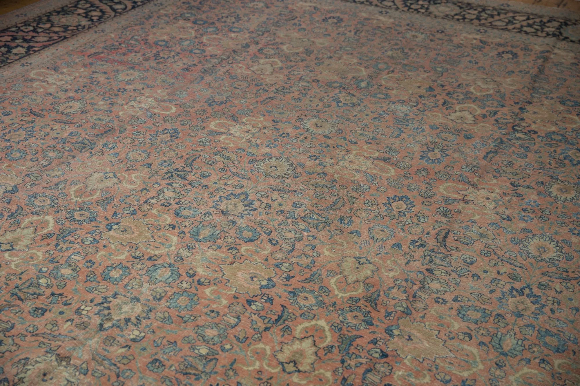 13x18 Vintage Distressed Tabriz  Carpet - Image 14