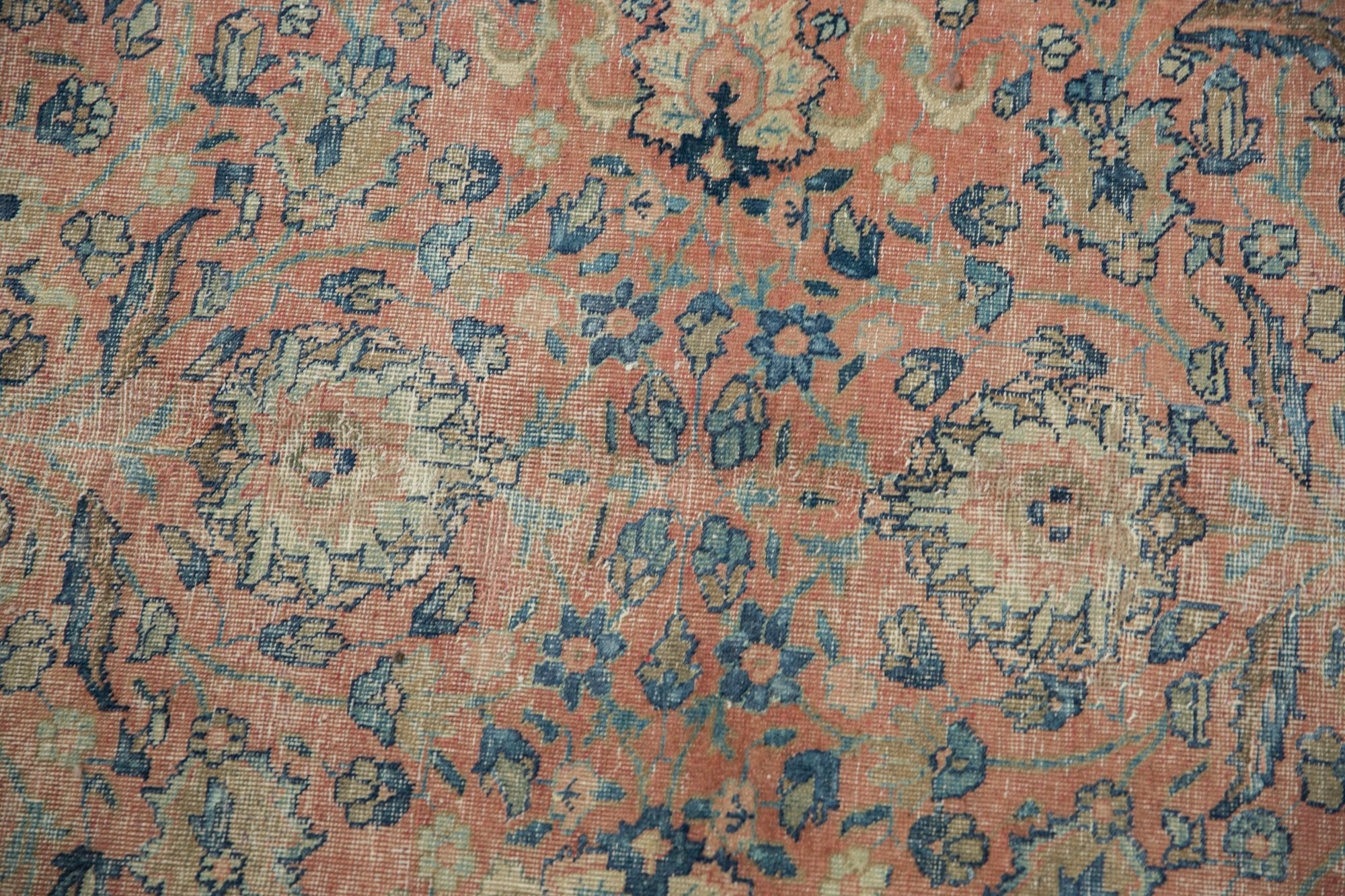 13x18 Vintage Distressed Tabriz  Carpet - Image 15
