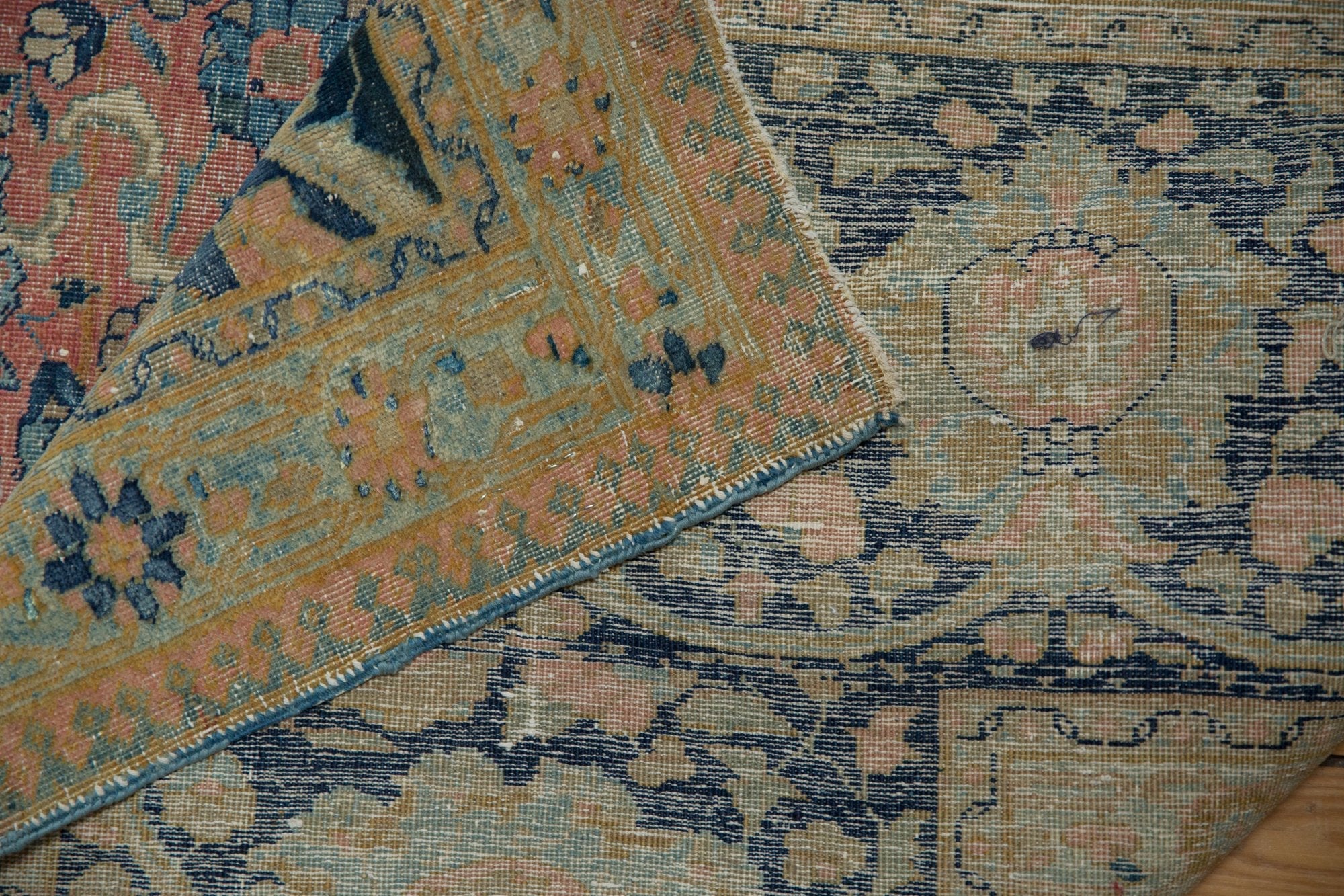 13x18 Vintage Distressed Tabriz  Carpet - Image 17