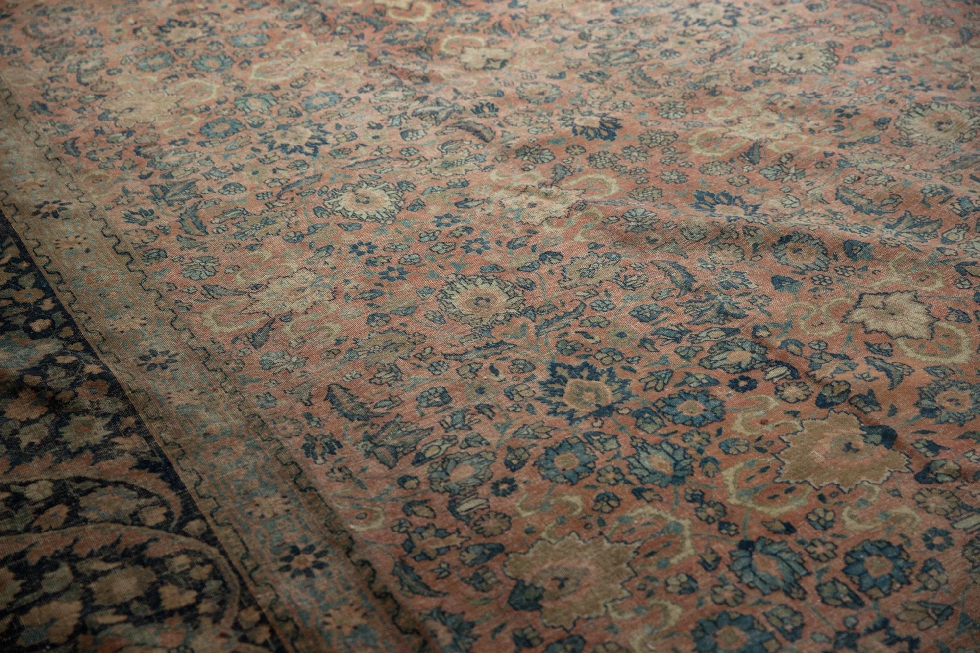 13x18 Vintage Distressed Tabriz  Carpet - Image 4
