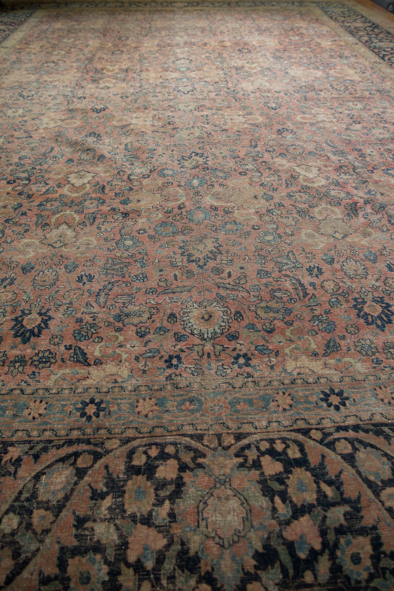 13x18 Vintage Distressed Tabriz  Carpet - Image 5