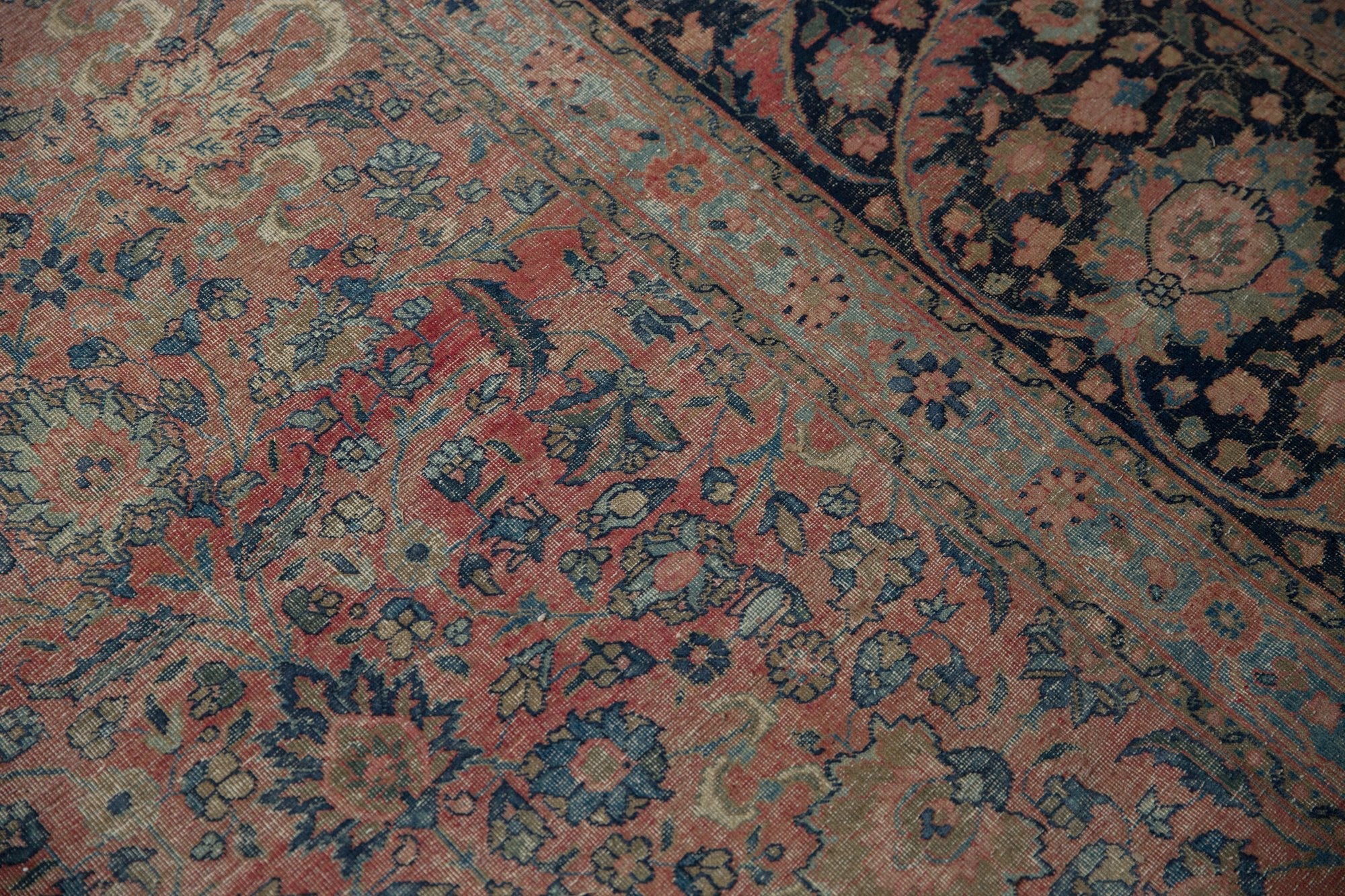 13x18 Vintage Distressed Tabriz  Carpet - Image 7