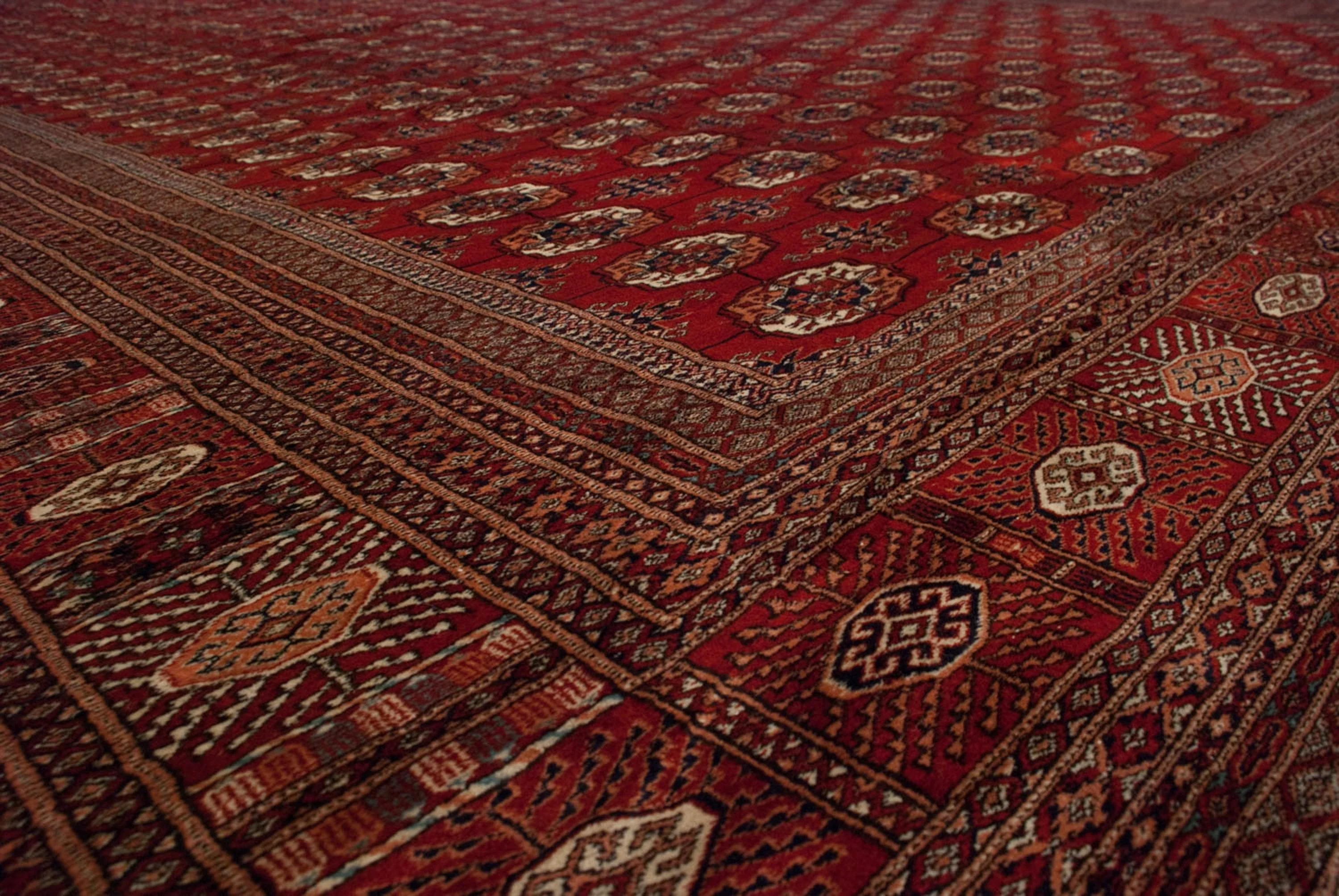 13x19.5 Vintage Fine Bokhara Carpet - Image 11