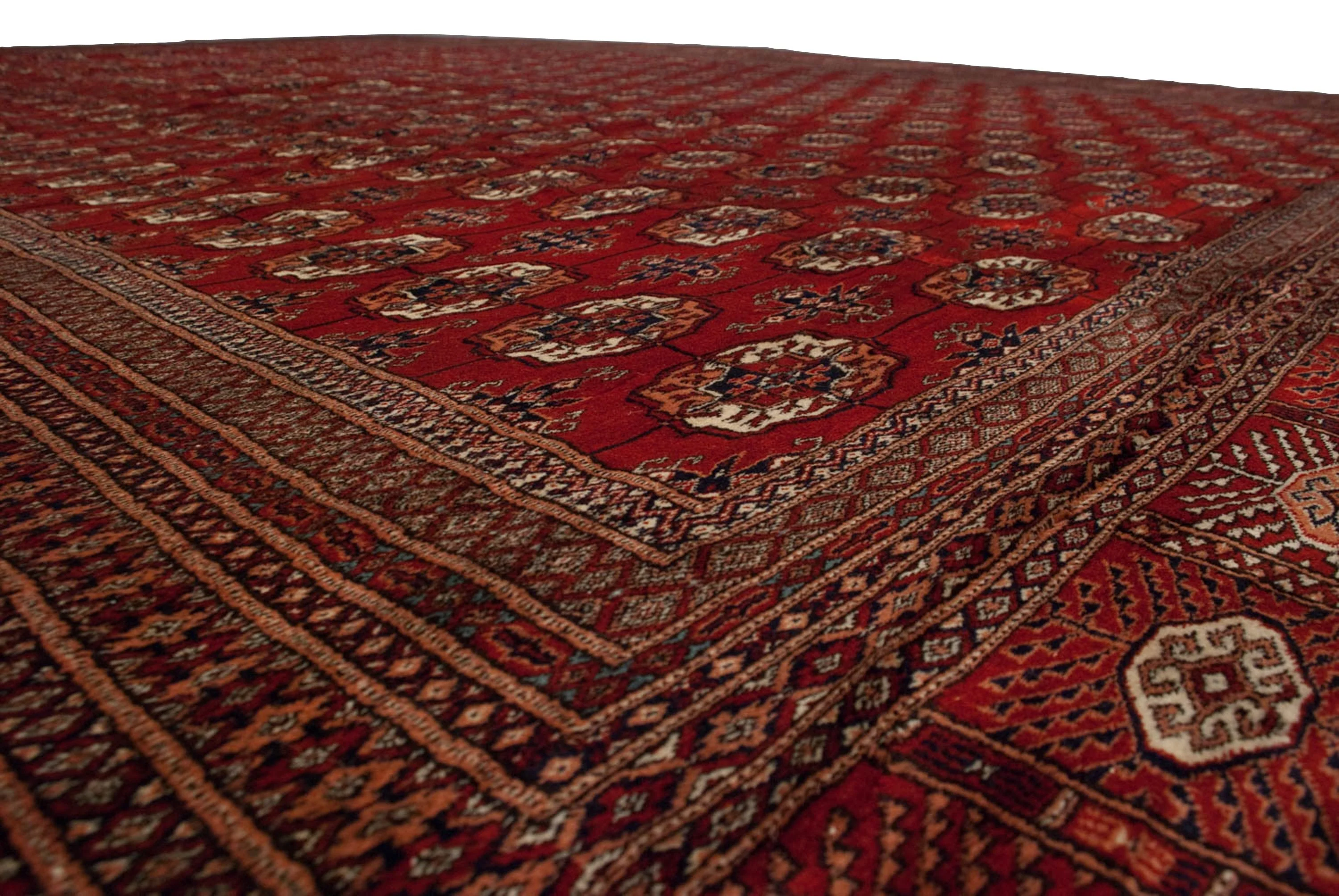 13x19.5 Vintage Fine Bokhara Carpet - Image 12