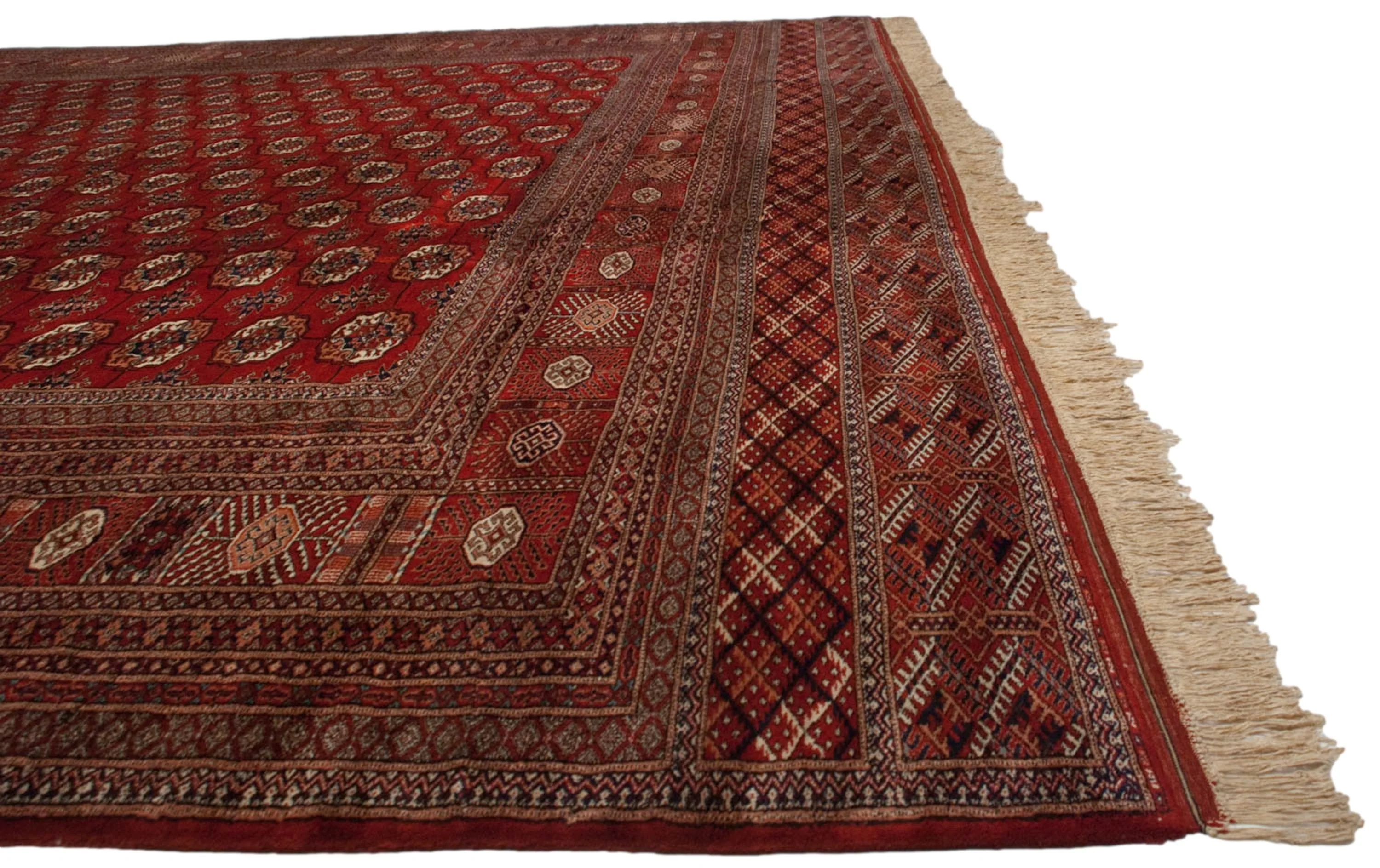13x19.5 Vintage Fine Bokhara Carpet - Image 13