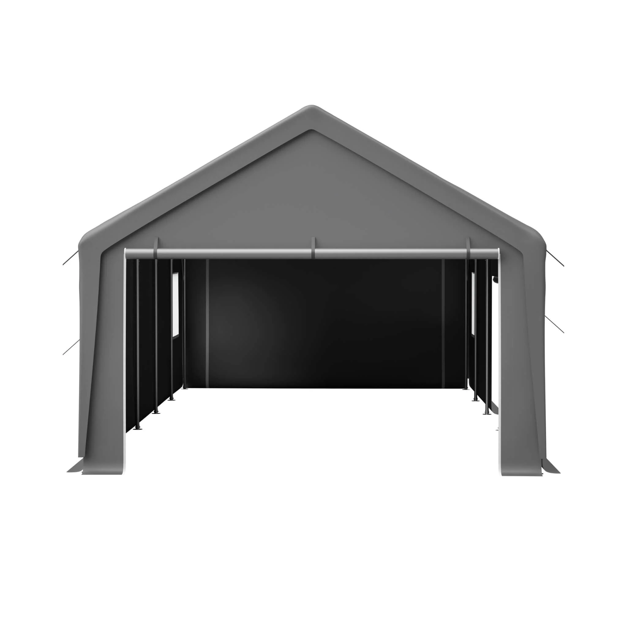[13X26FT] Alora Heavy-Duty Carport Canopy With Roll-Up Doors And Windows (SAK14975) - Image 5