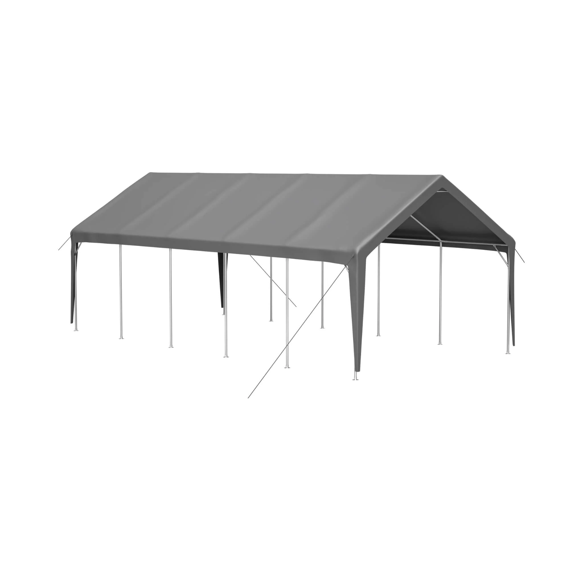 [13X26FT] Alora Heavy-Duty Carport Canopy With Roll-Up Doors And Windows (SAK14975) - Image 9