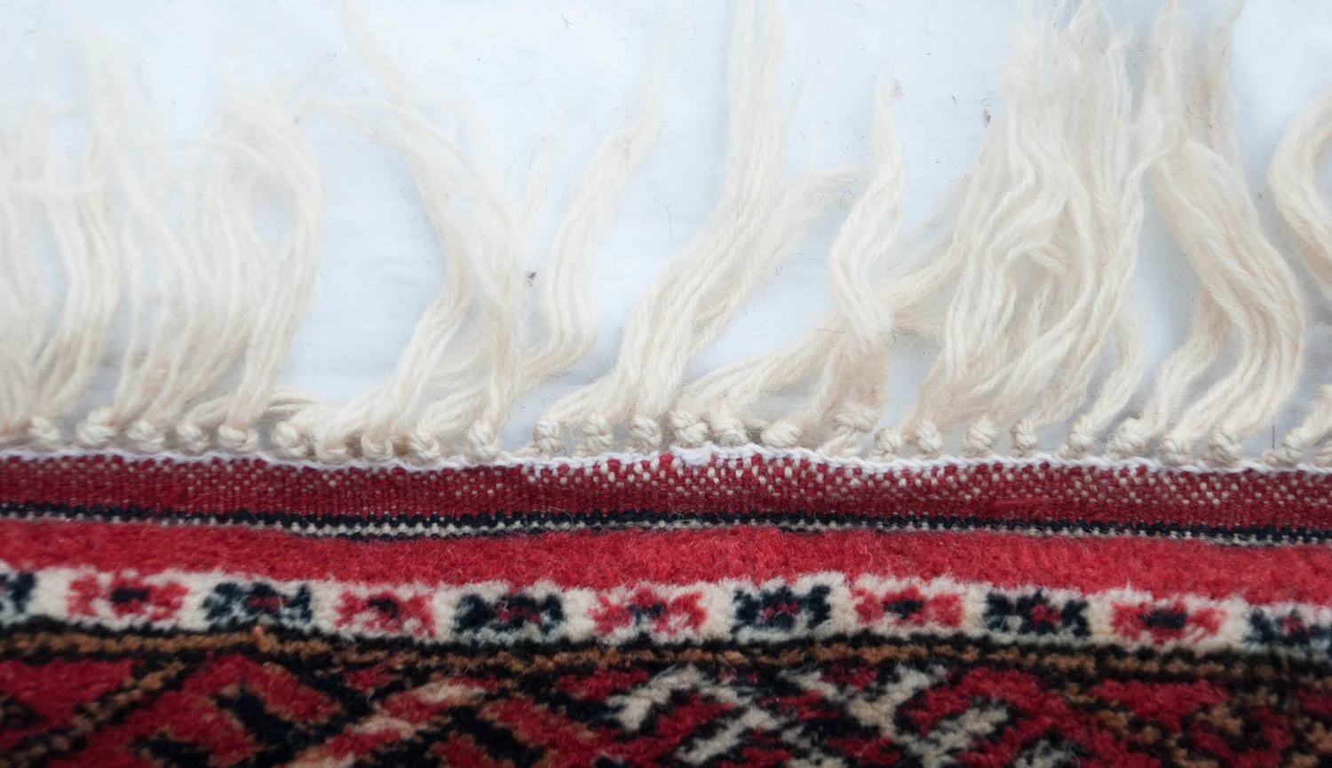 14x15.5 Vintage Fine Bokhara Square Carpet - Image 13