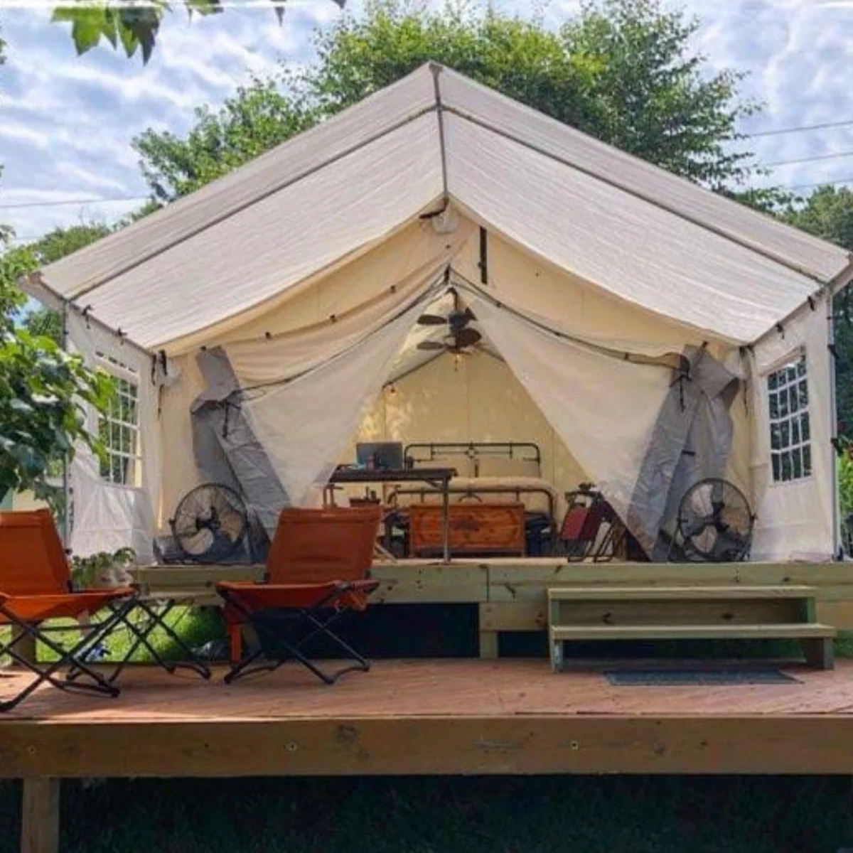 14'x16' Alpha Pro Wall Tent , Extended Flysheet & Porch (Fire Water Repellent) - Image 7