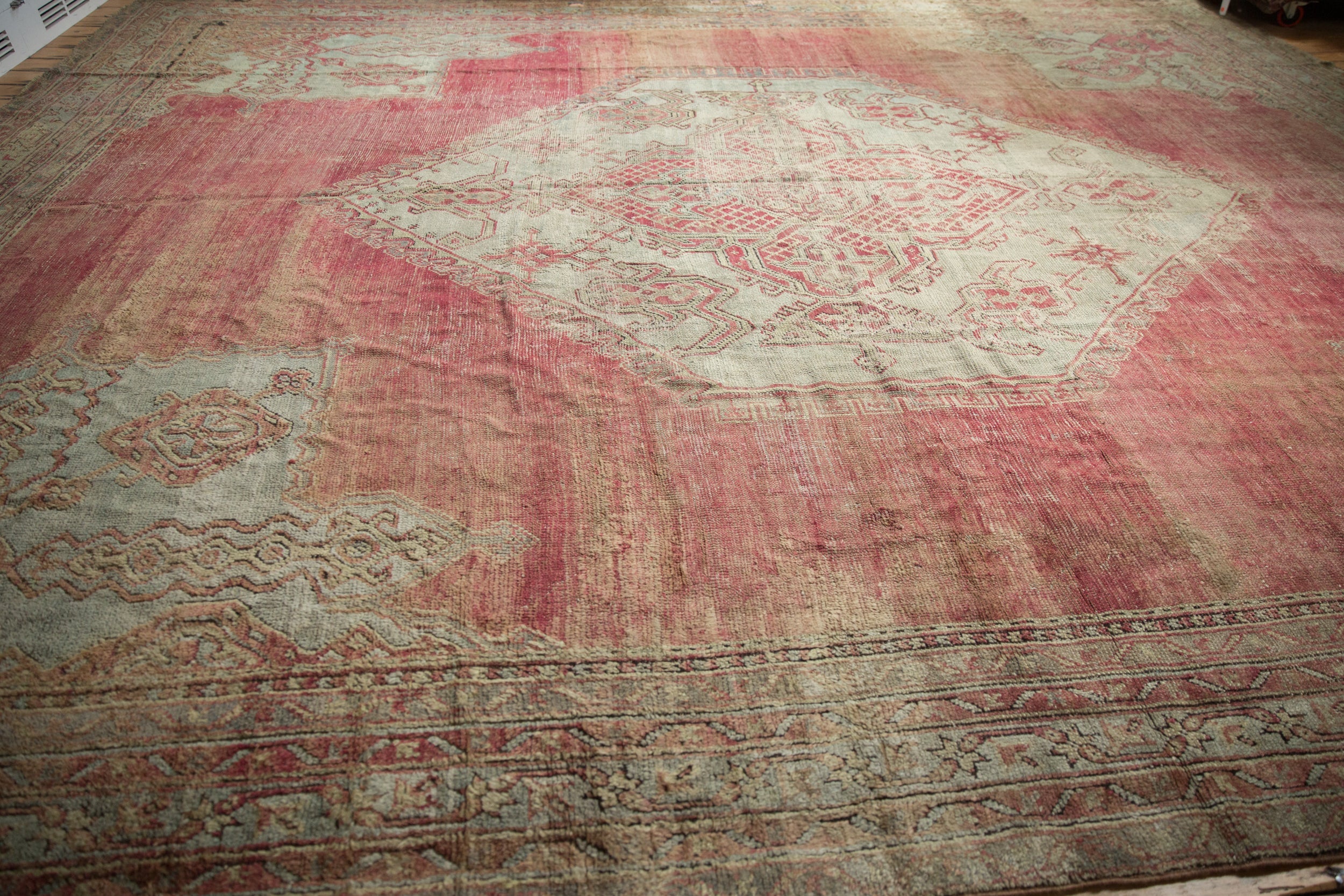 14x17 Vintage Oushak Carpet - Image 12