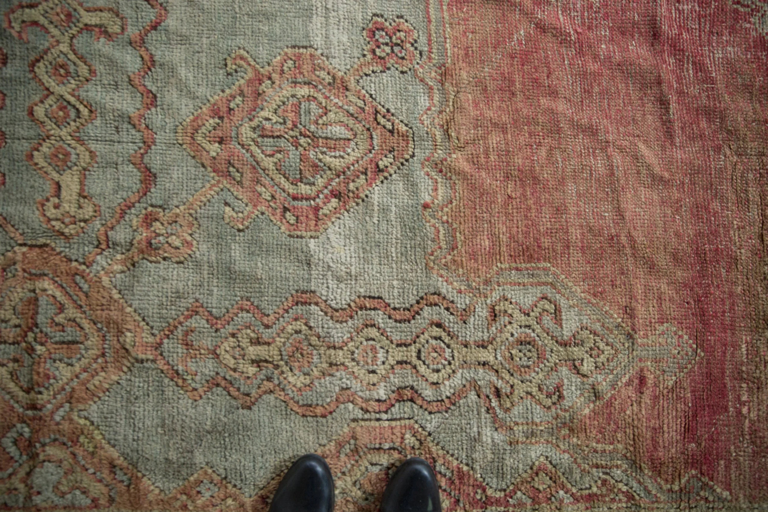 14x17 Vintage Oushak Carpet - Image 3